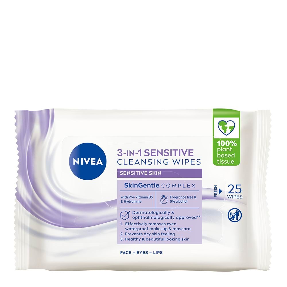 Nivea Reinigungstücher 3in1 Beruhigend 25 Stück - Gesichtspflege