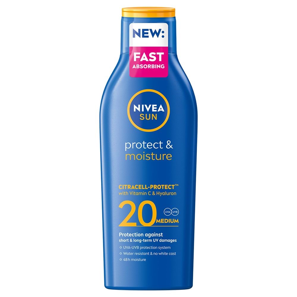 Nivea Sun Protect & Moisture Lotion Spf 20 - 200 ml - Koerperpflege 4005900370525