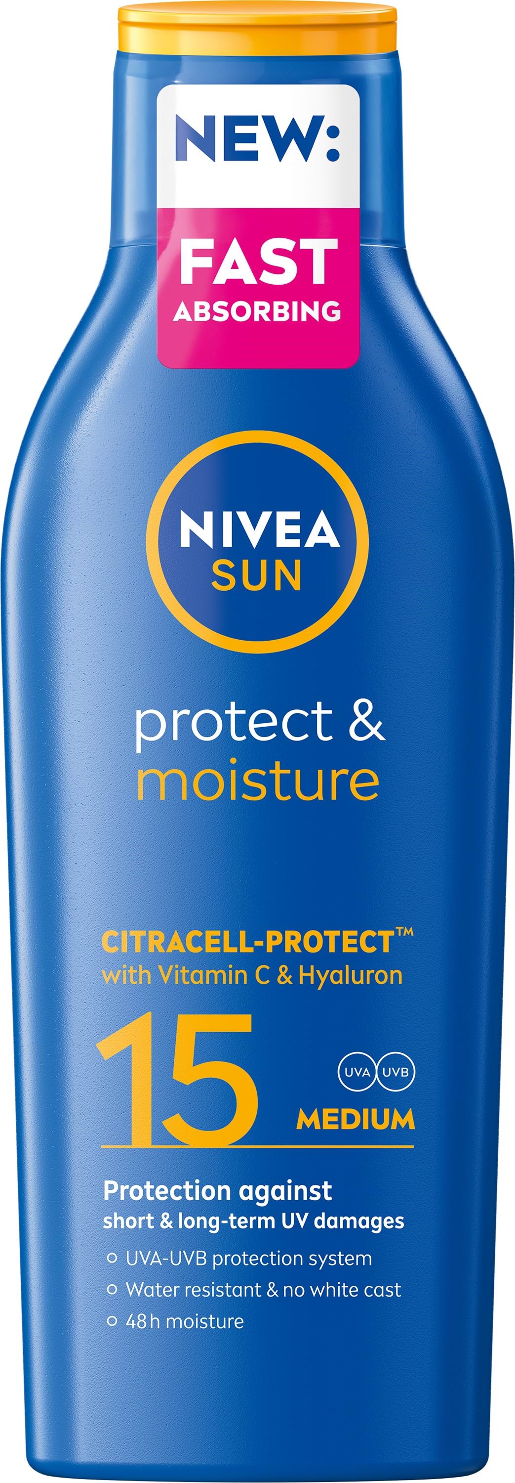 Nivea Sun Protect & Moisture Lotion Spf15 - 200 ml - Koerperpflege