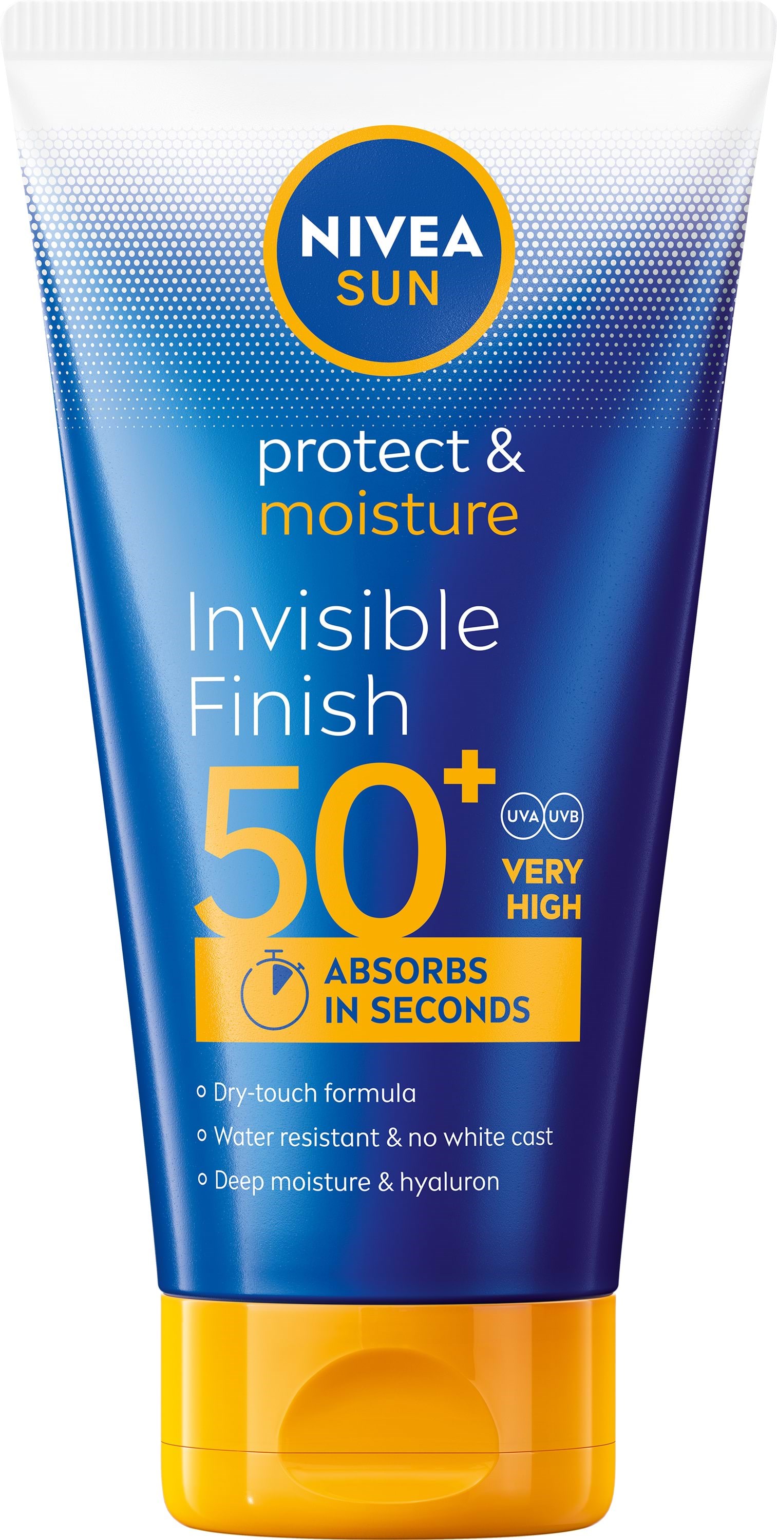 Nivea Schutz & Pflege Invisible Finish Lsf 50+ 150ml - Gesichtspflege