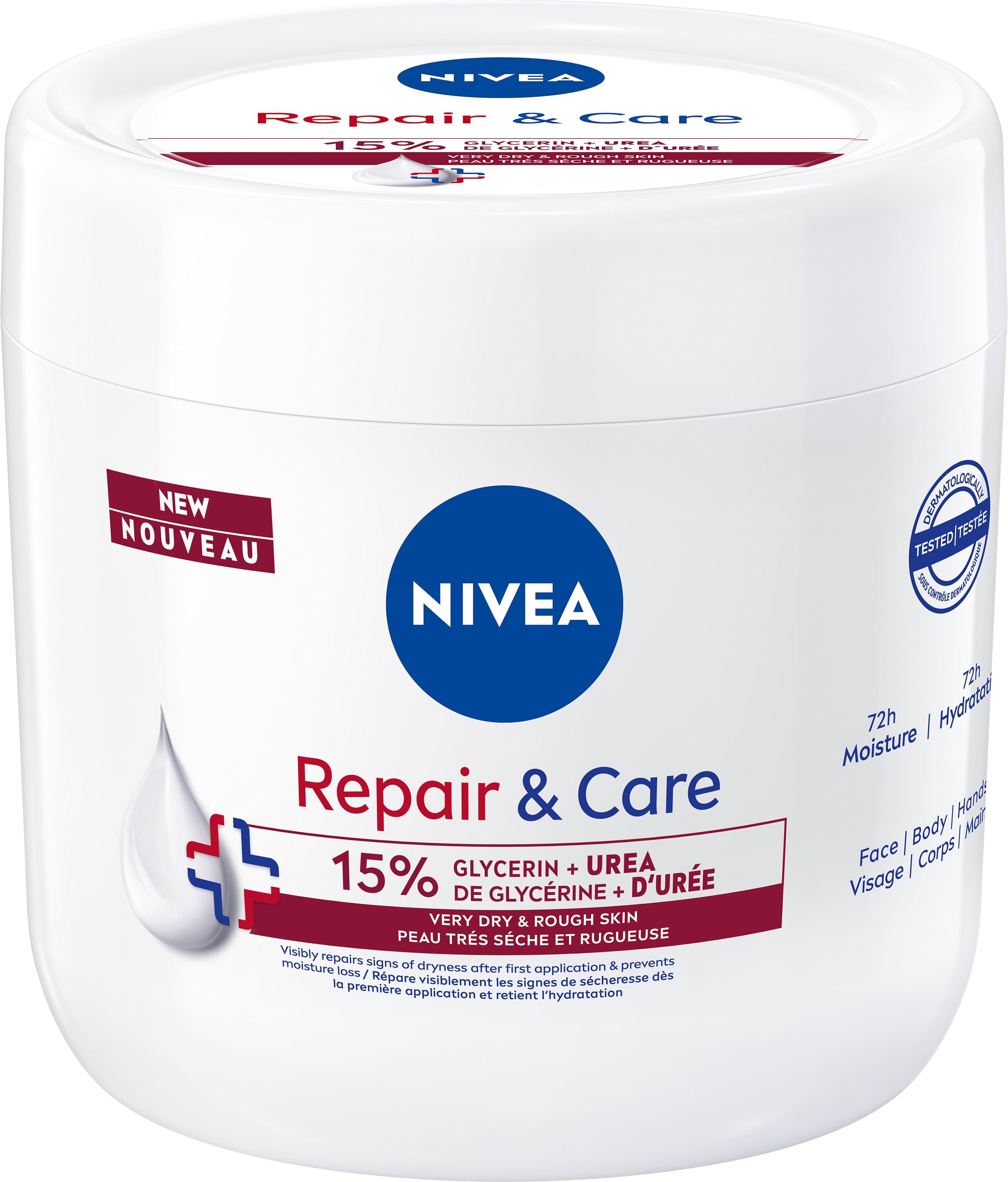 Nivea Repair & Care Creme Glycerin + Urea 400ml - Koerperpflege 4006000128702
