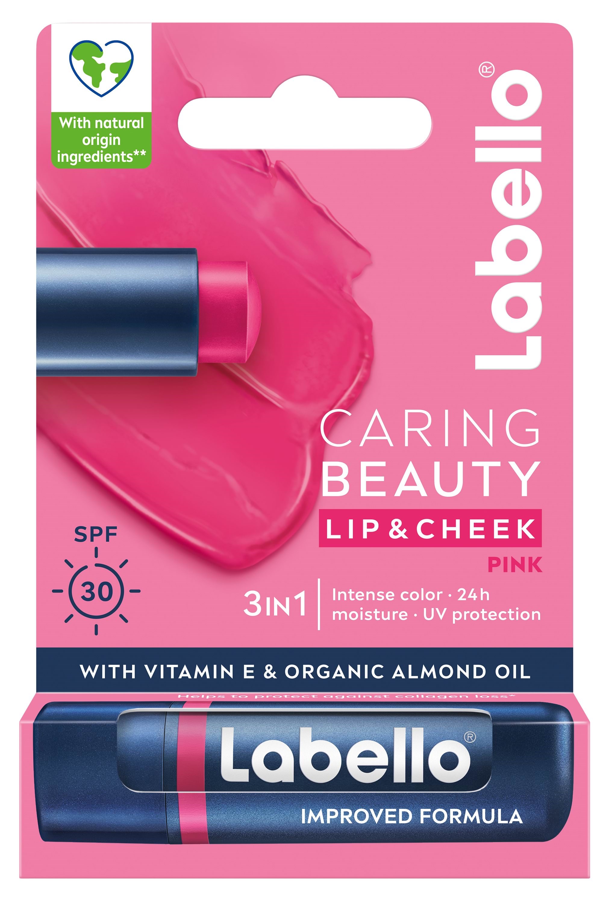 Labello Caring Beauty, Pink 4,8g - Gesichtspflege