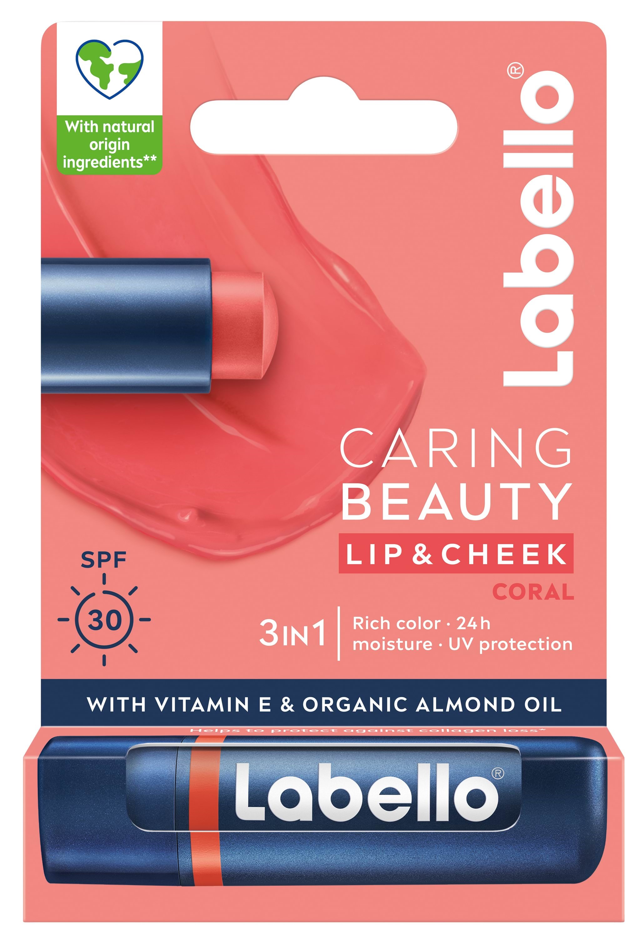 Labello Caring Beauty, Coral Nude? 4,8g - Gesichtspflege