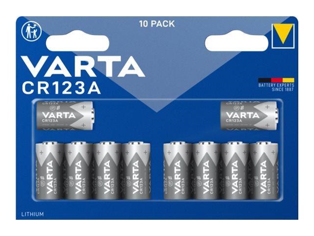 Varta Professional Battery - Cylindrical - 10 x Cr123a - Primary Lithium Manganese - Batterien Und Batteriegriffe