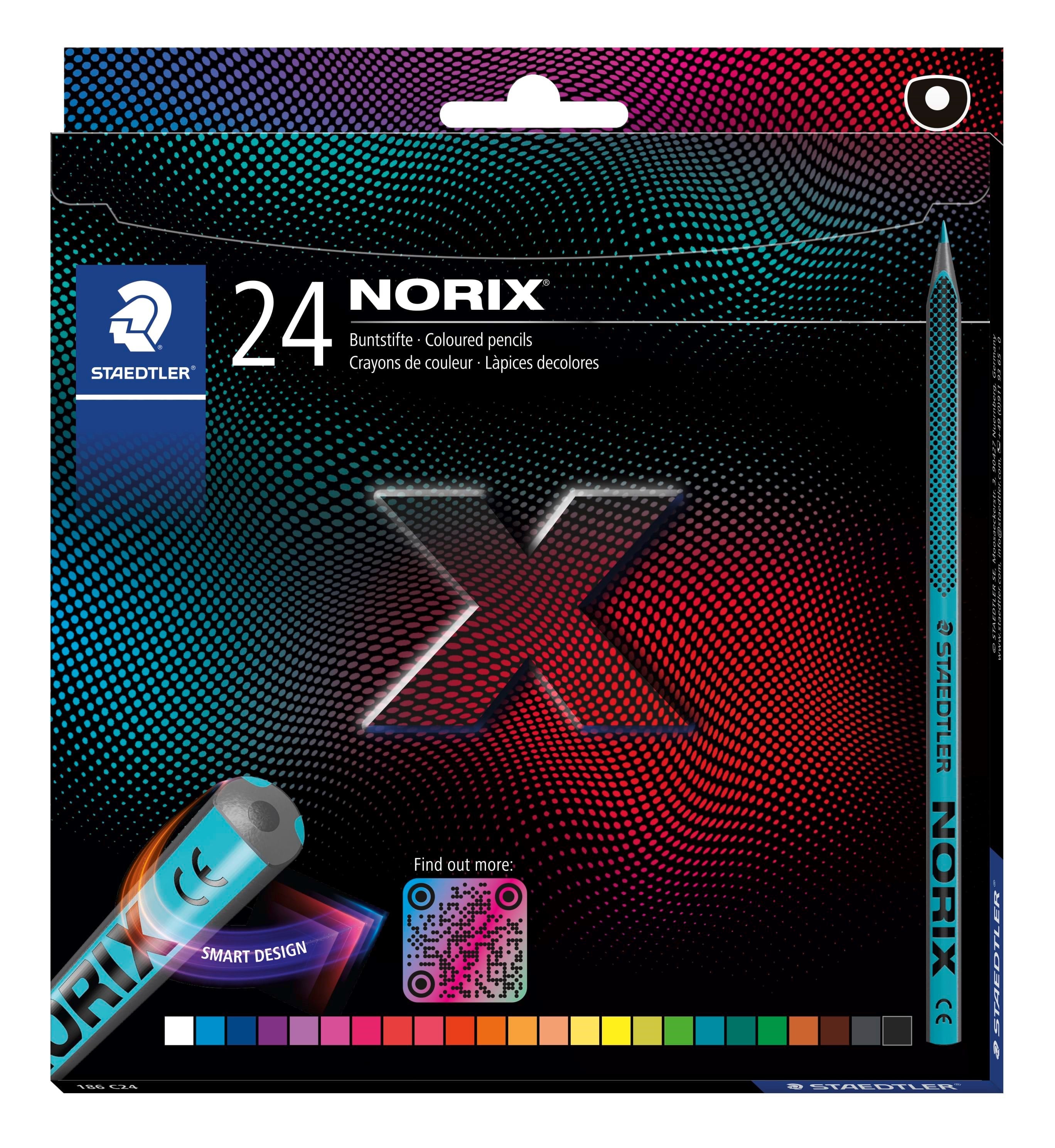 Staedtler Col. Pencil Norix 24pc 100% Pefc - Utensilien Zum Schreiben Und Zeichnen 186 C24