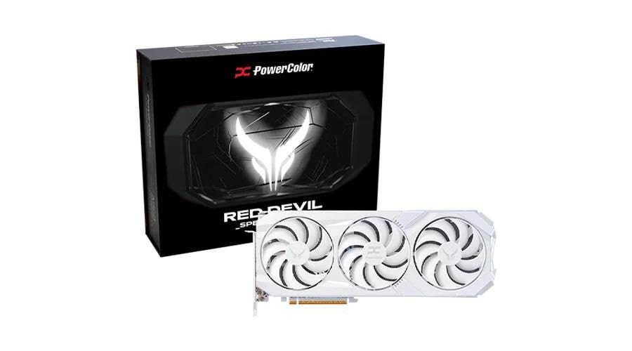 Powercolor Radeon RX 9070 XT Red Devil Spectral White - 16gb Gddr6 Ram - Grafikkarte Weiß Rx9070xt 16g-e/oc/white