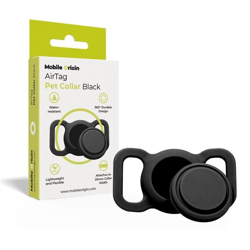 Mobile Origin Airtag Pet Collar - Black - Handys Anderes Zubehoer Mo-apc-blk