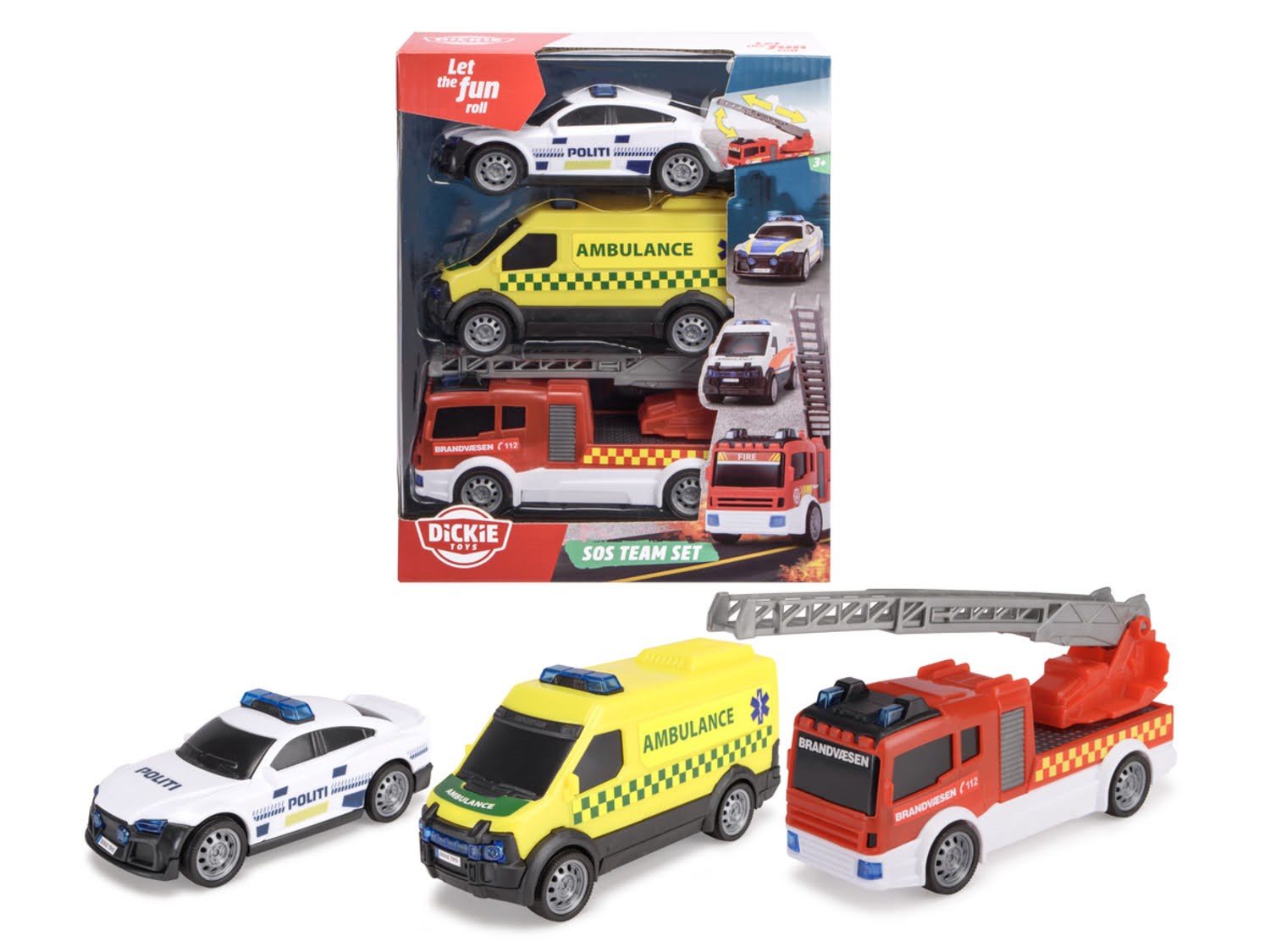 Dickie Sos Team Set - Danish - Spielzeugauto 203712015018
