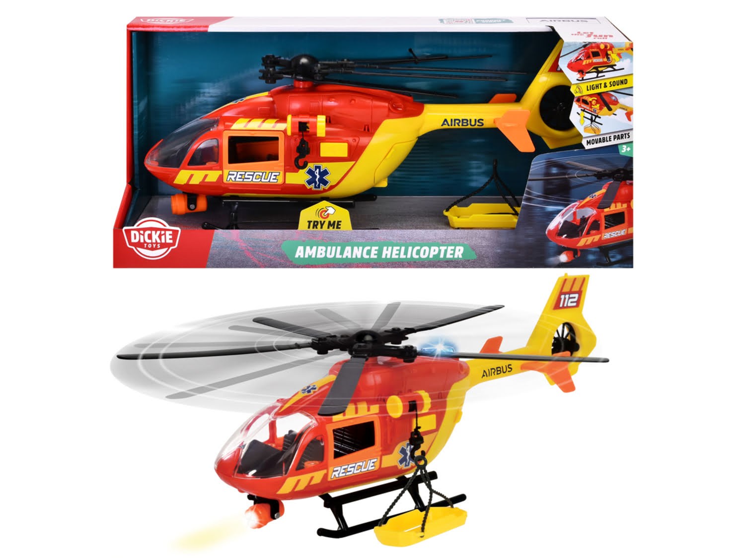 Dickie Ambulance Hevi Loveicopter - Spielzeugauto 203716024
