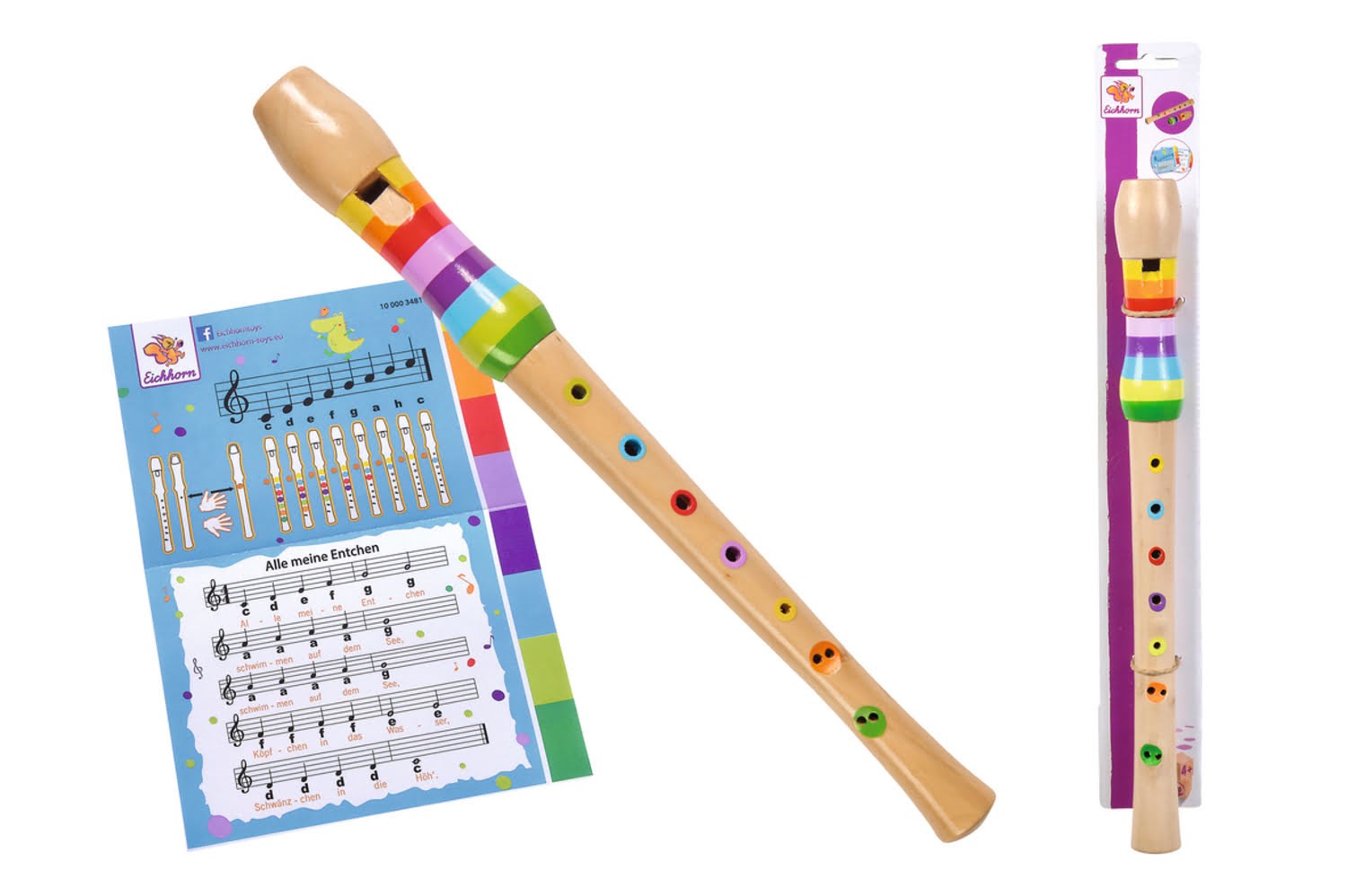 Eichhorn Music Wooden-flute 32cm - Holzspielzeug