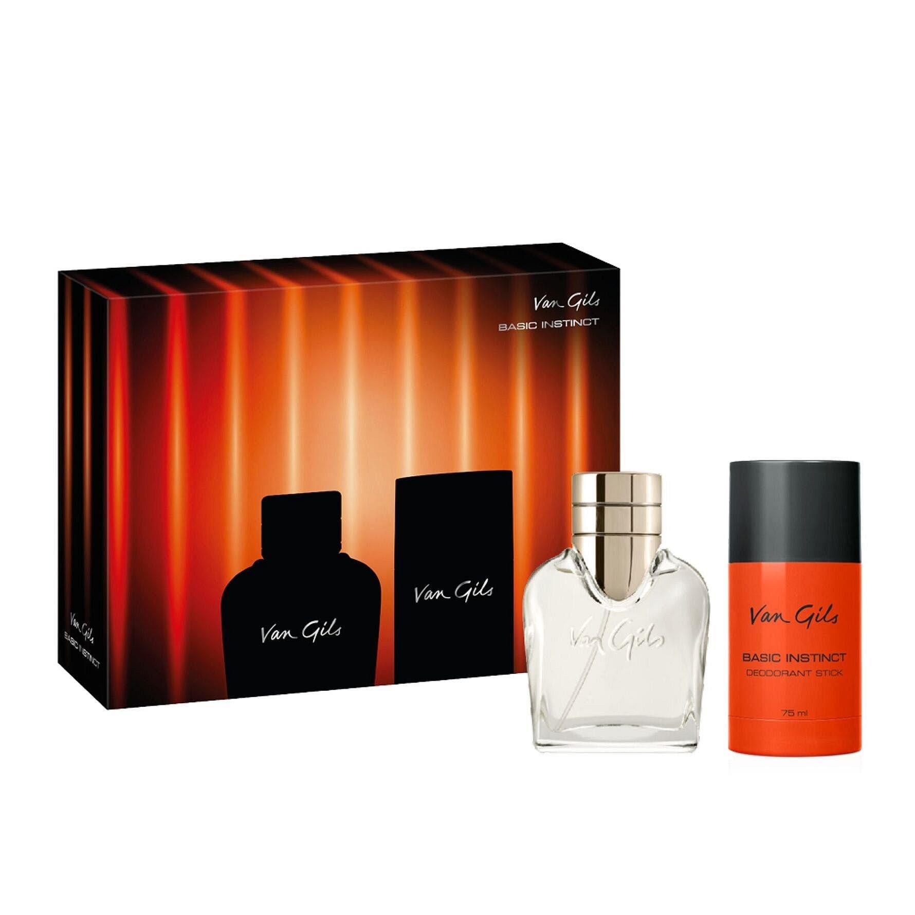 Van Gils Basic Instinct Edt 40 ml Deodorant Stick 75 ml - Geschenkbox