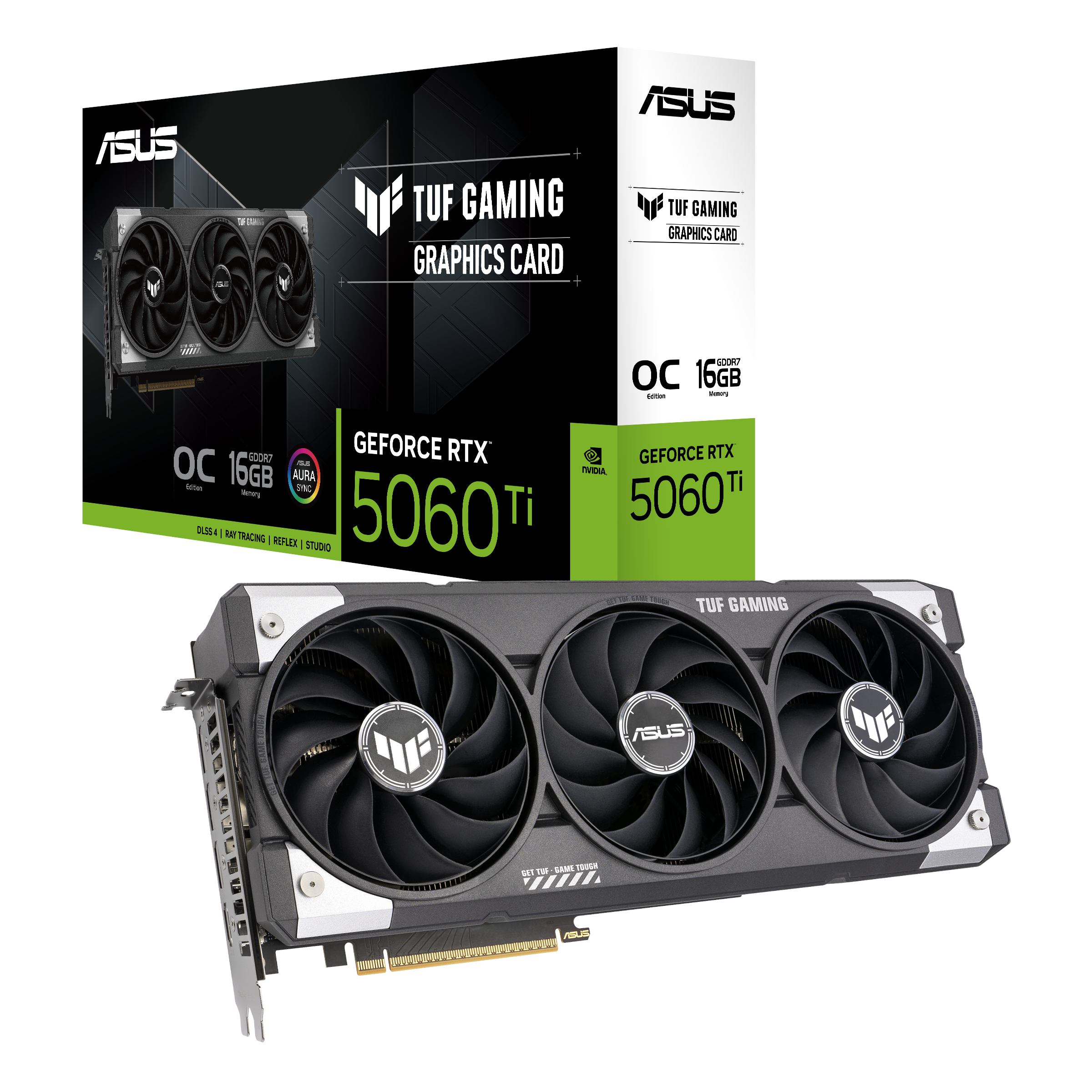 Asus Geforce Rtx 5060 Ti Tuf OC - 16gb Gddr7 Ram - Grafikkarte Schwarz 90yv0mg0-m0na00