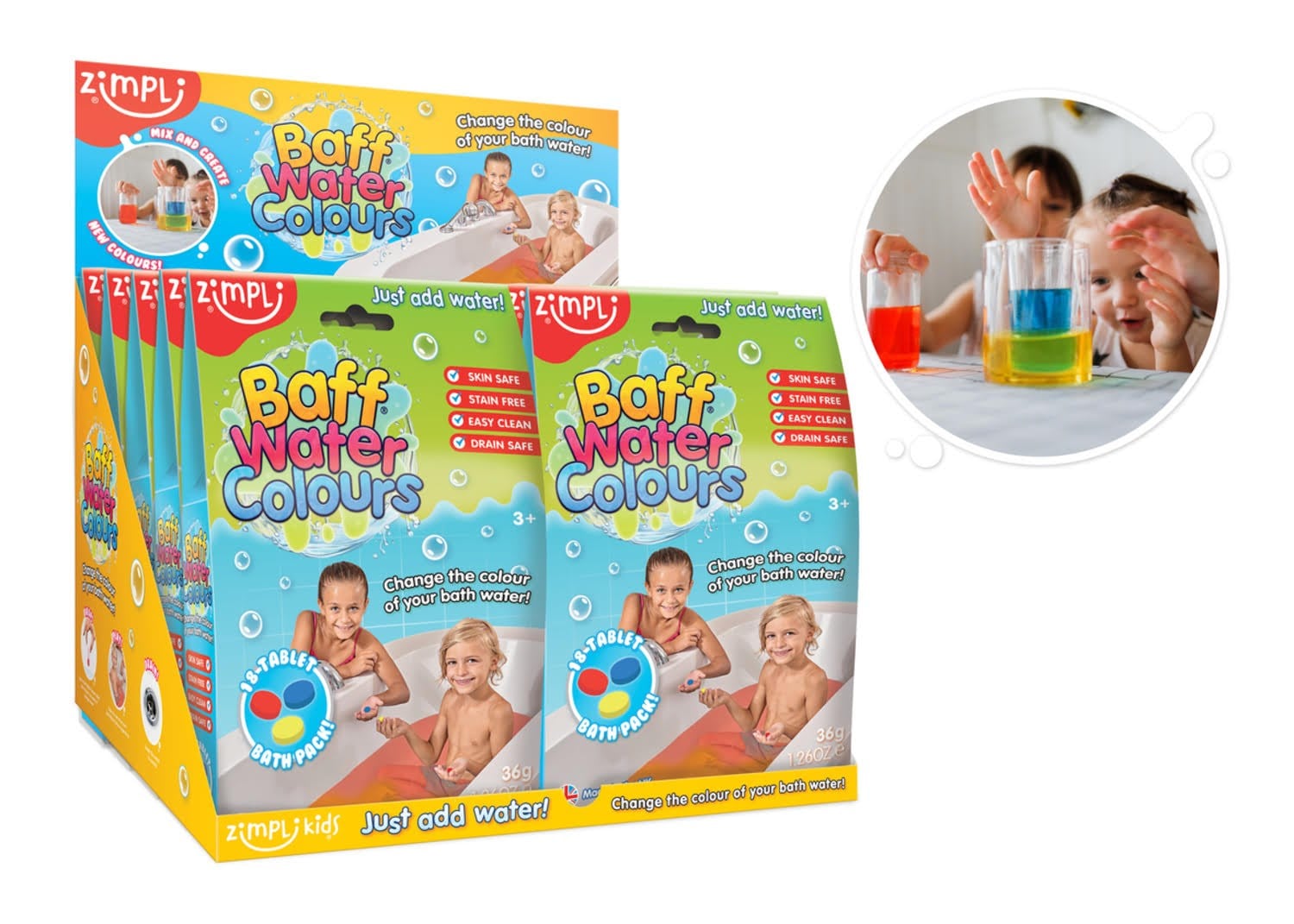 Zimpli Kids Baff Water Colours - Kreativ Spiele