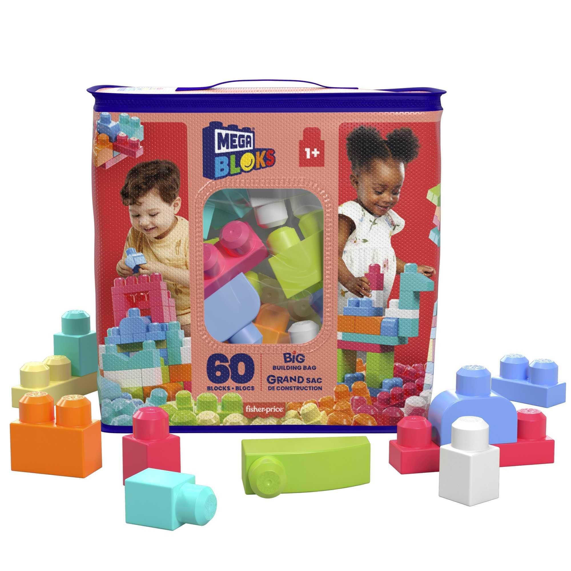 Mega Bloks First Builders Große Bausteintasche Pink - Bausets Dch54