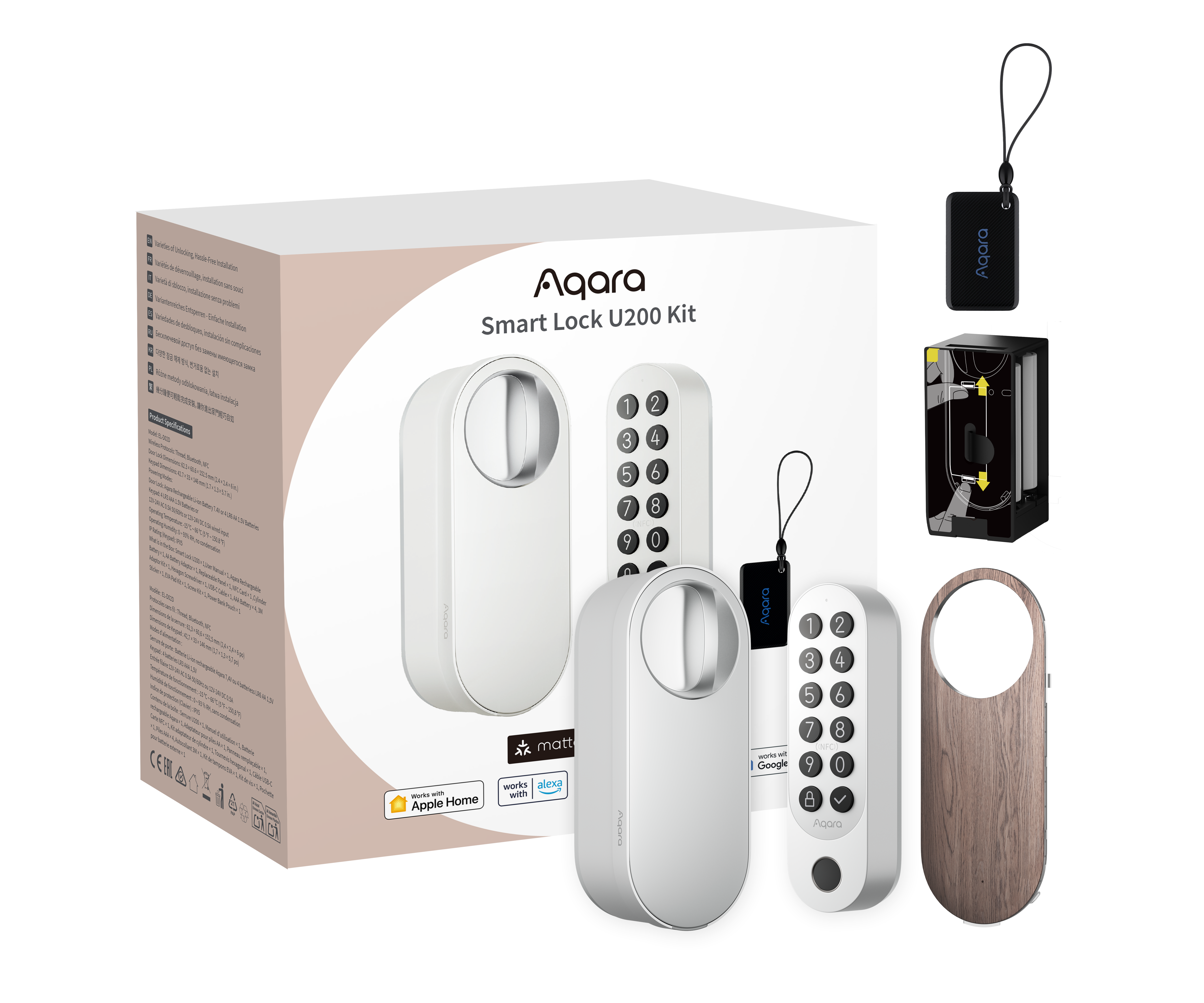 Aqara Smart Lock U200 Kit White - Smart Home El-d02d-w