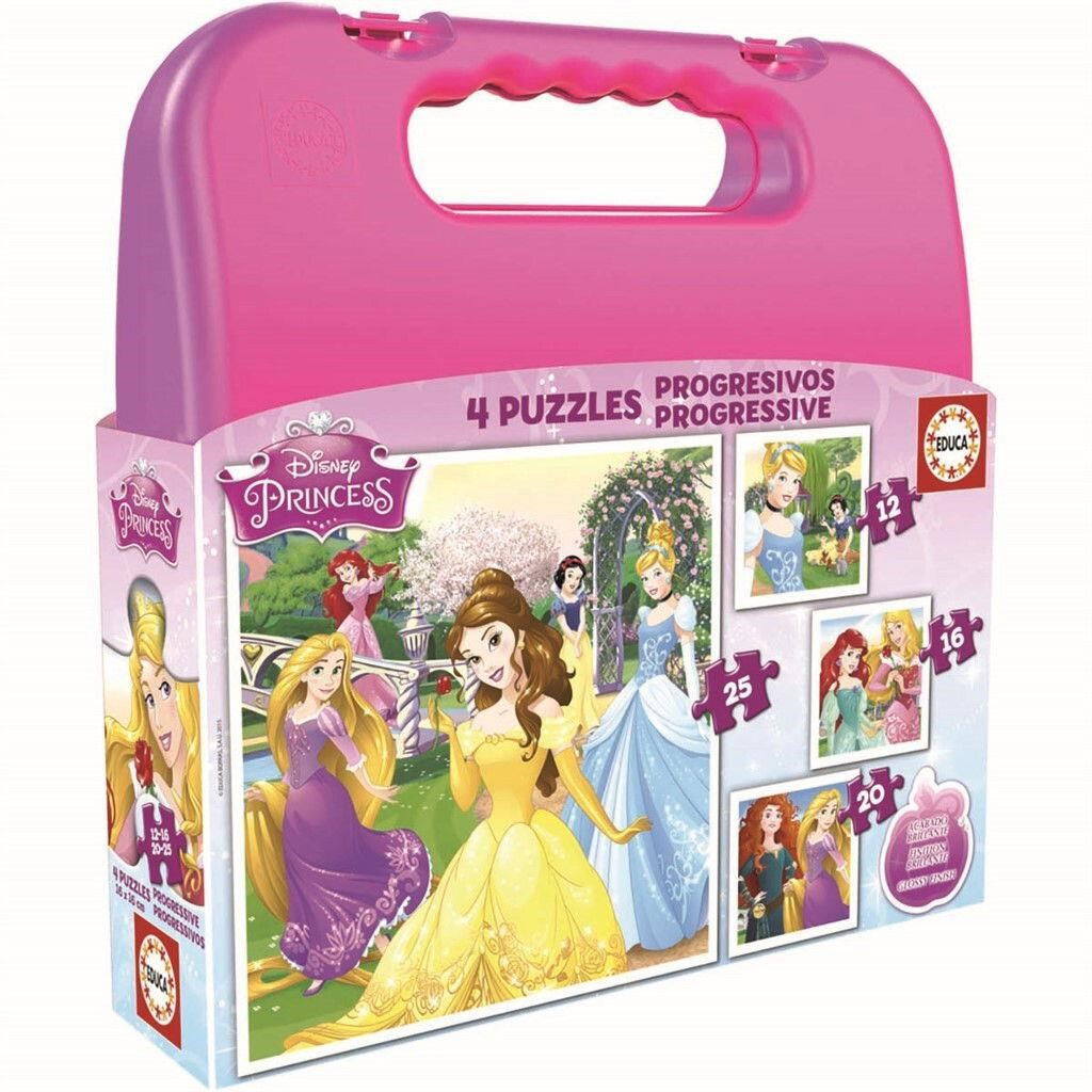 Educa 12-16-20-25 Disney Princess - Puzzle