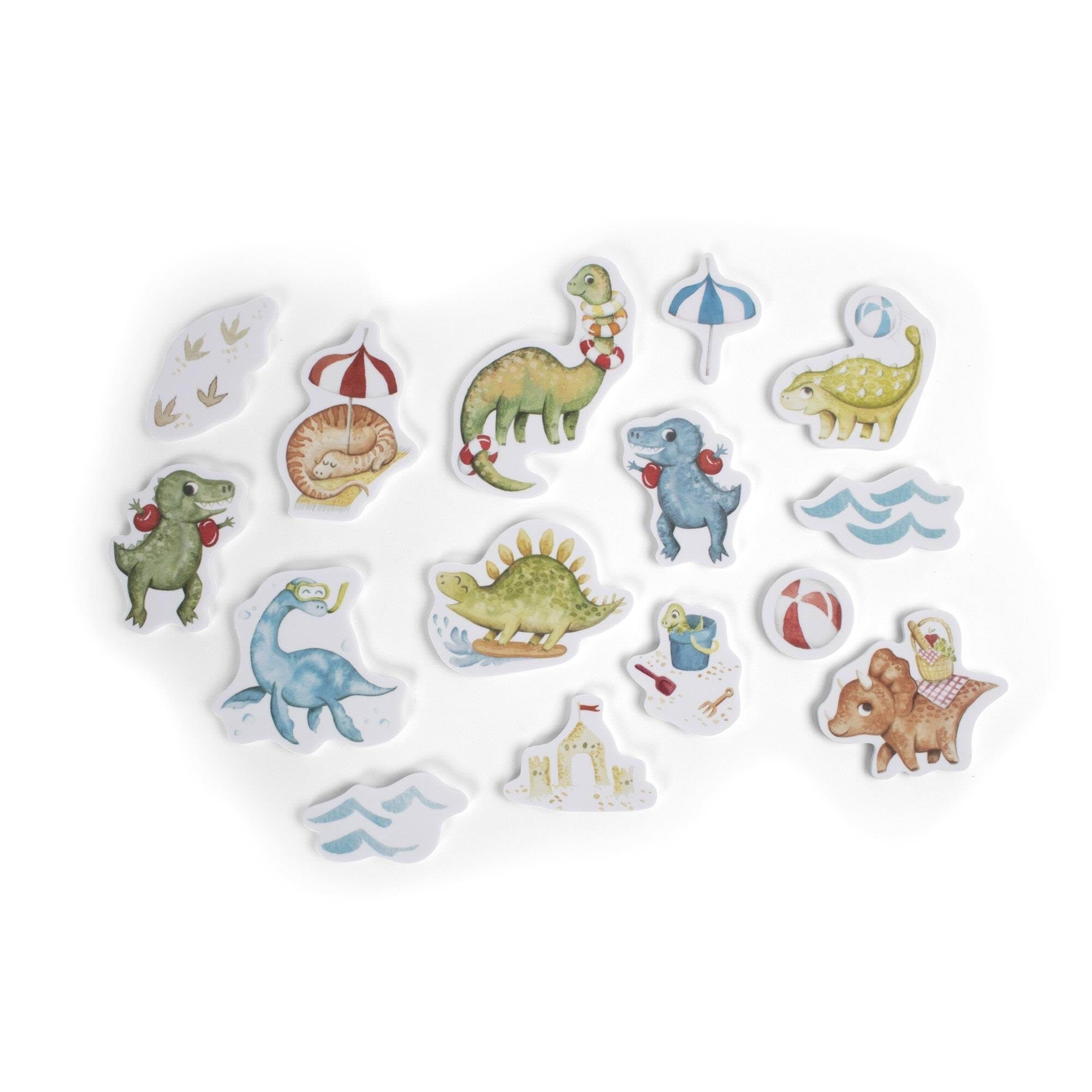 Filibabba Foam Bath Toys - Dino Beach - Baby Spielzeug