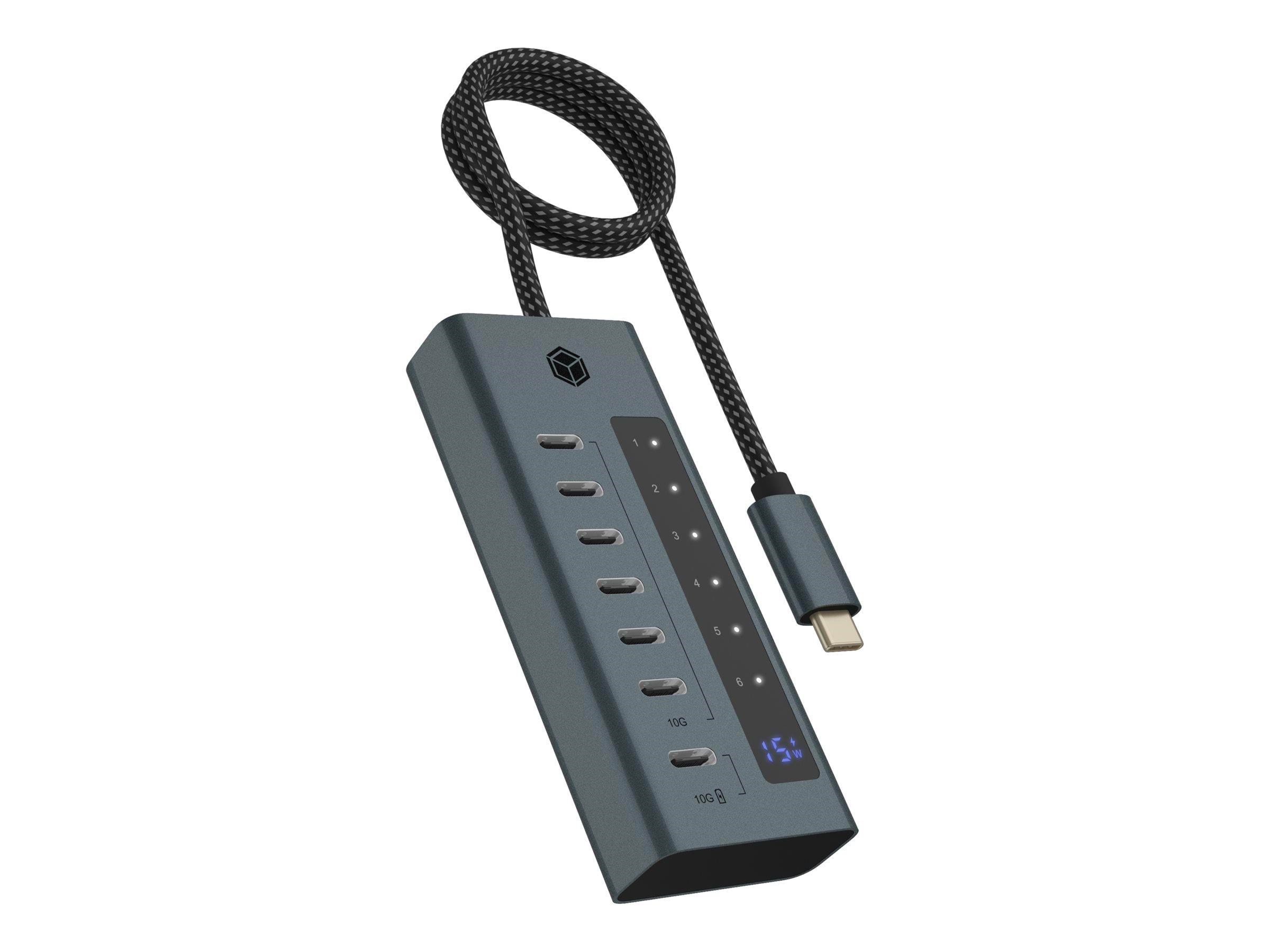 Icy Box Ib-hub1457-c31 Usb-hubs - 7 - Grau - Usb Hubs