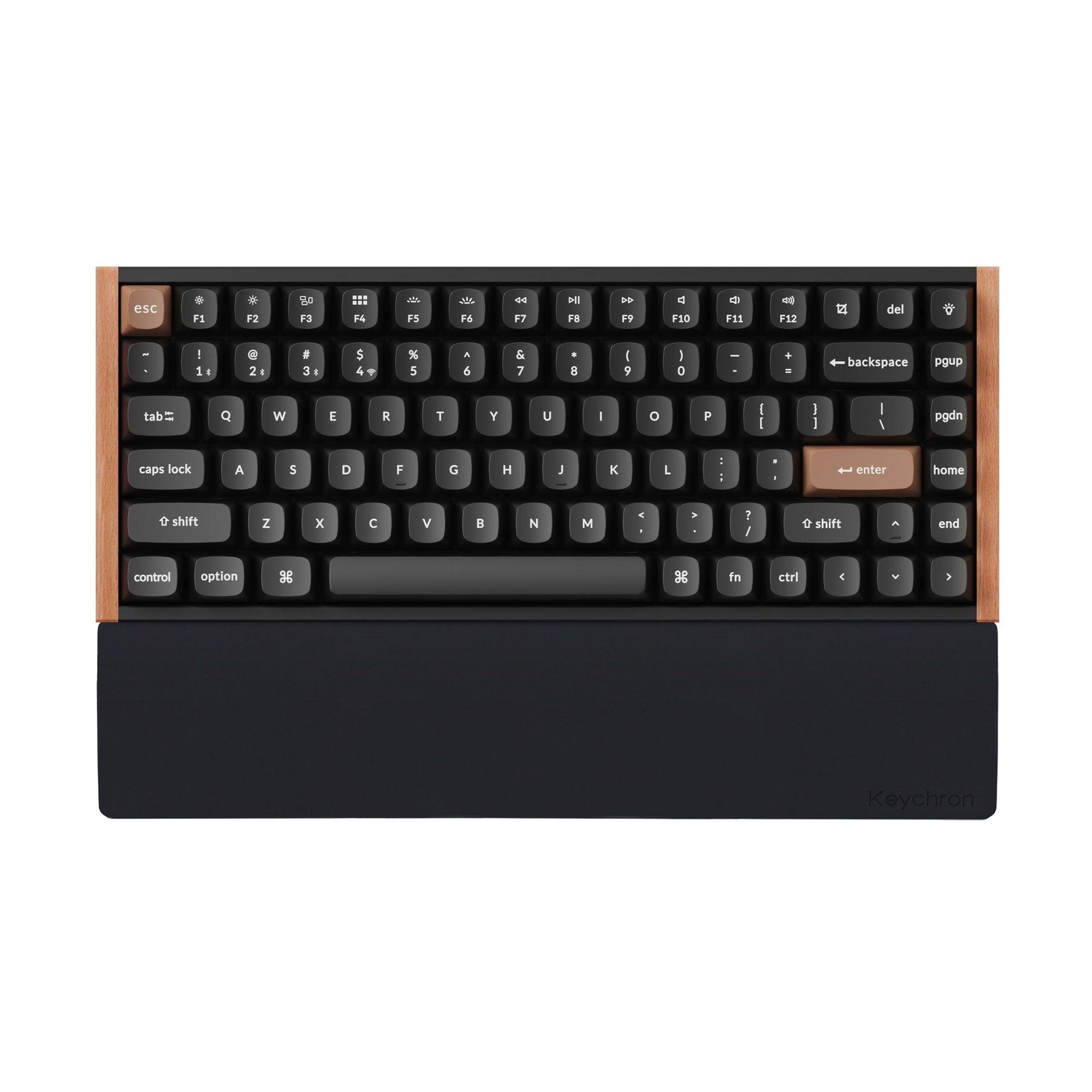 Keychron Silicone Palmrest K2 / K2 Pro / K2 Max / K2 HE / K6 / K6 Pro Series - Handgelenkstütze - Schwarz - Tastaturen Pr43