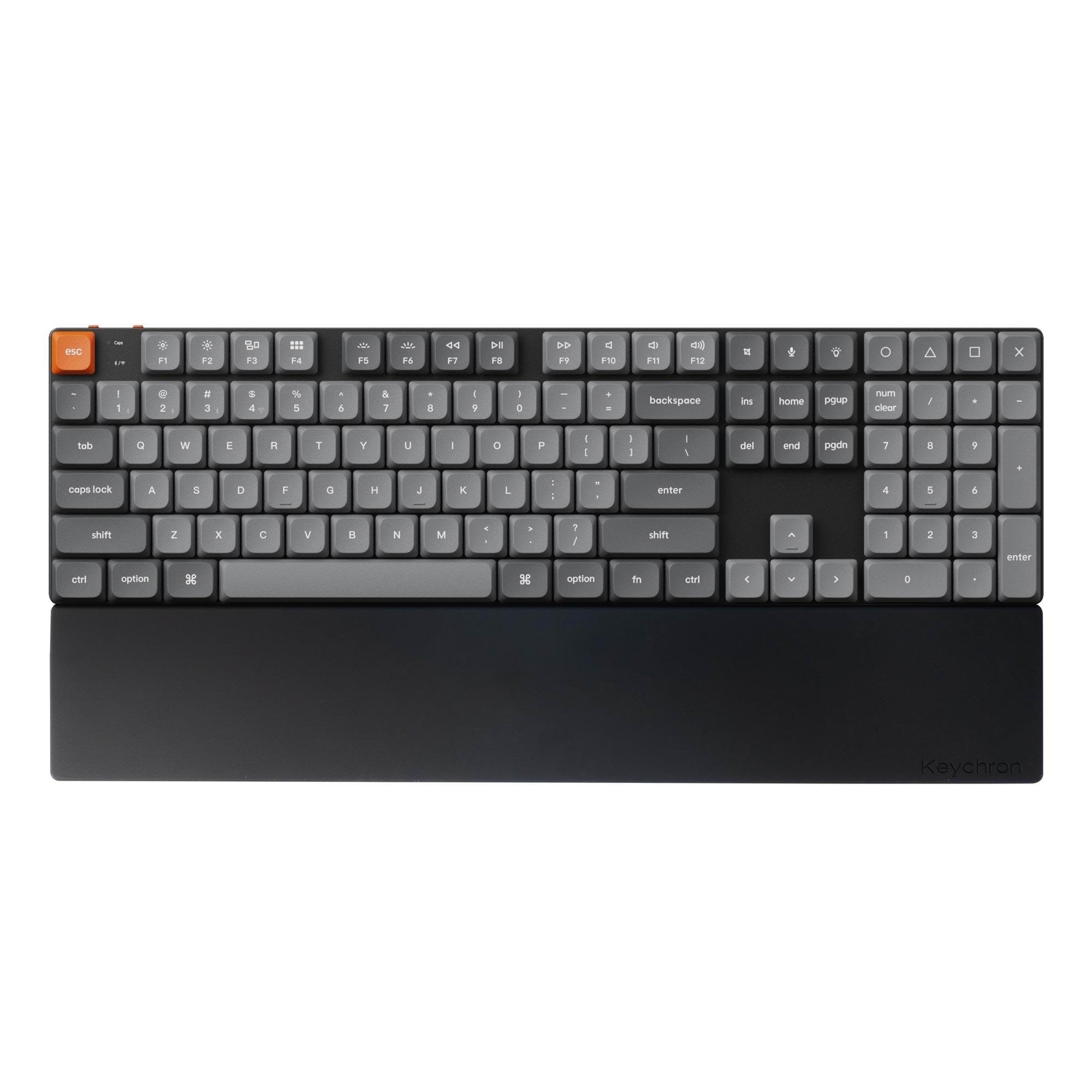 Keychron Silicone Palmrest K5 v2 / K5 Pro / K5 SE / K5 Max Series - Handgelenkstütze - Schwarz - Tastaturen
