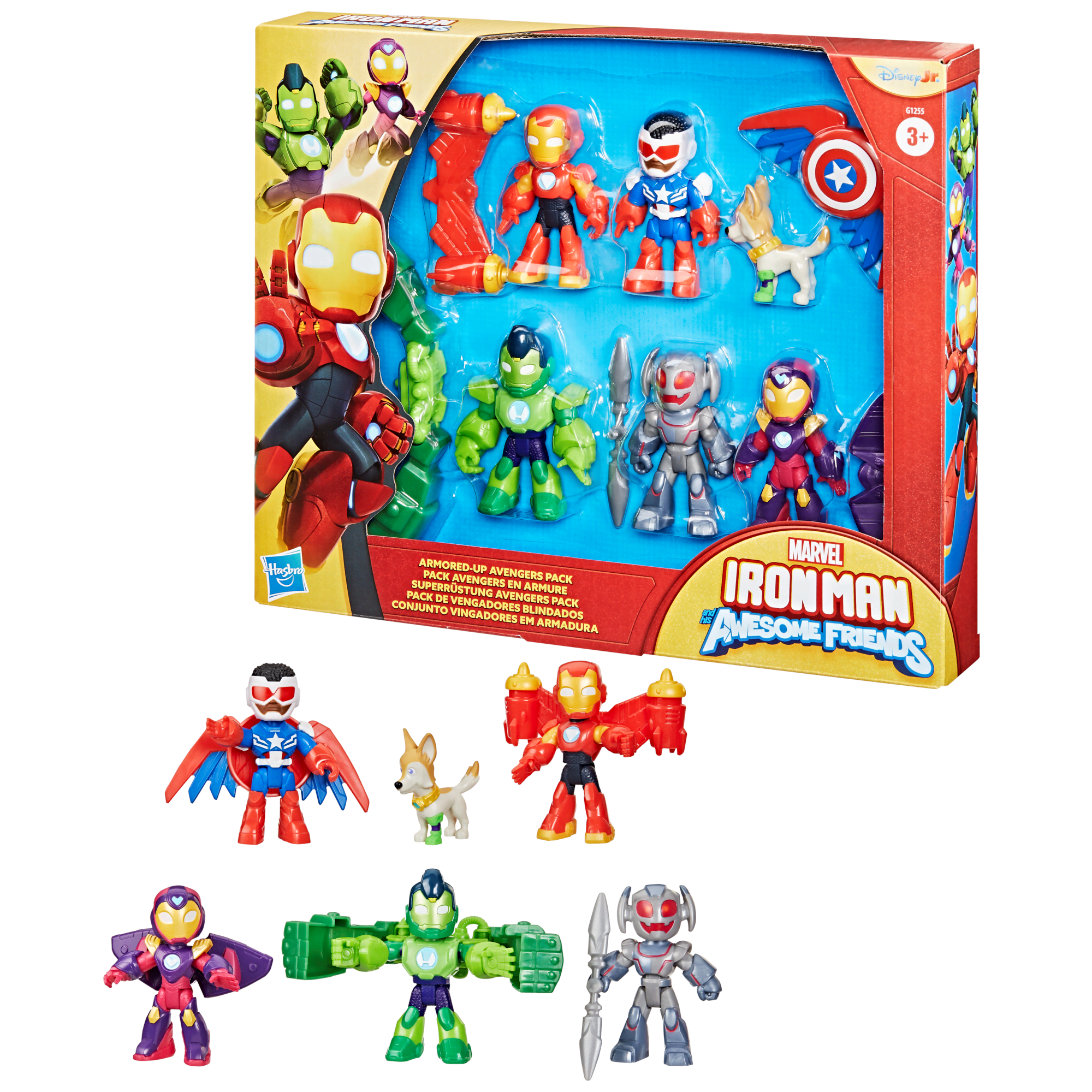 Marvel Iron Man And His Awesome Friends Armoured-up Avengers Multipack 7.5 cm - Figuren G12555l0