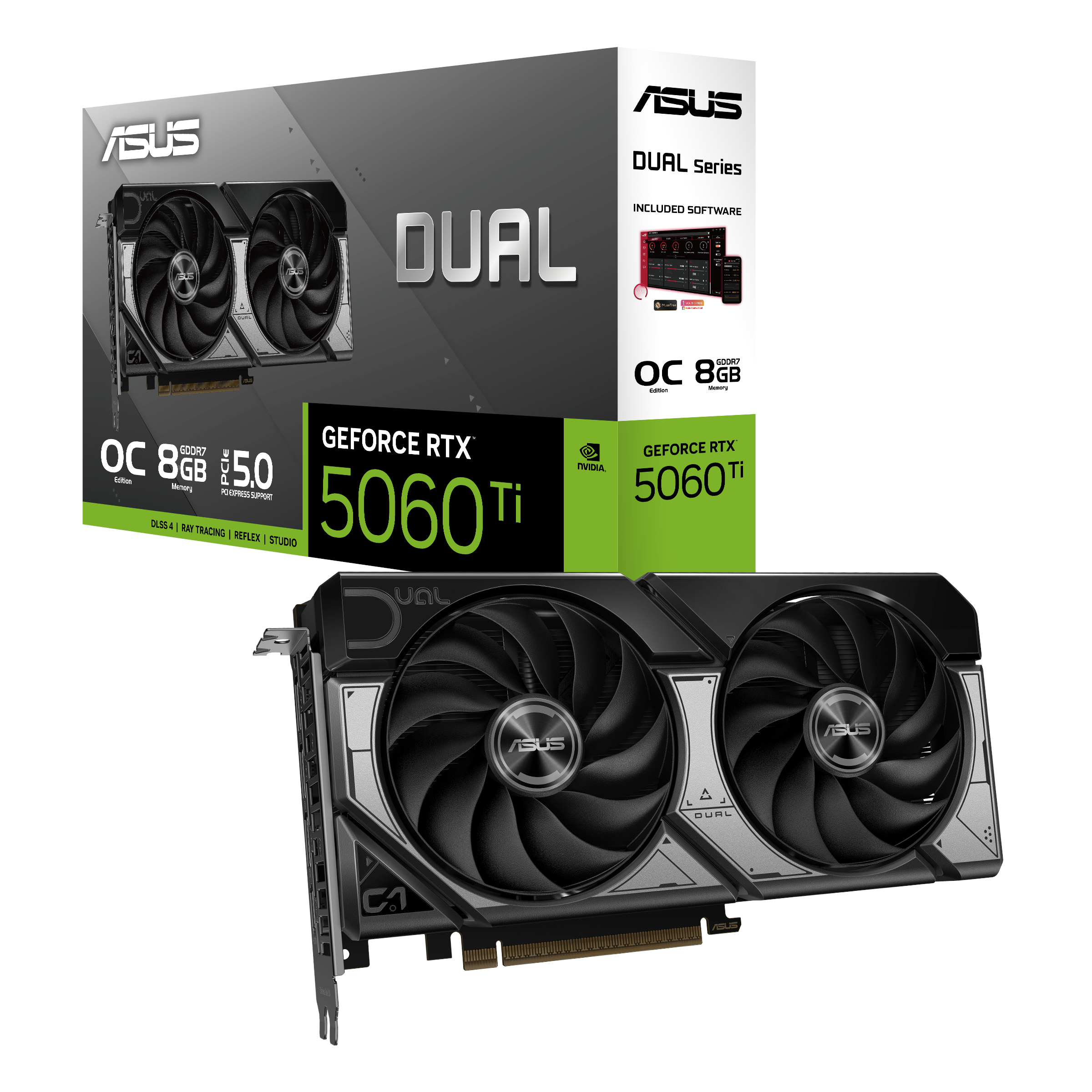 Asus Geforce Rtx 5060 Ti Dual OC - 8gb Gddr7 Ram - Grafikkarte