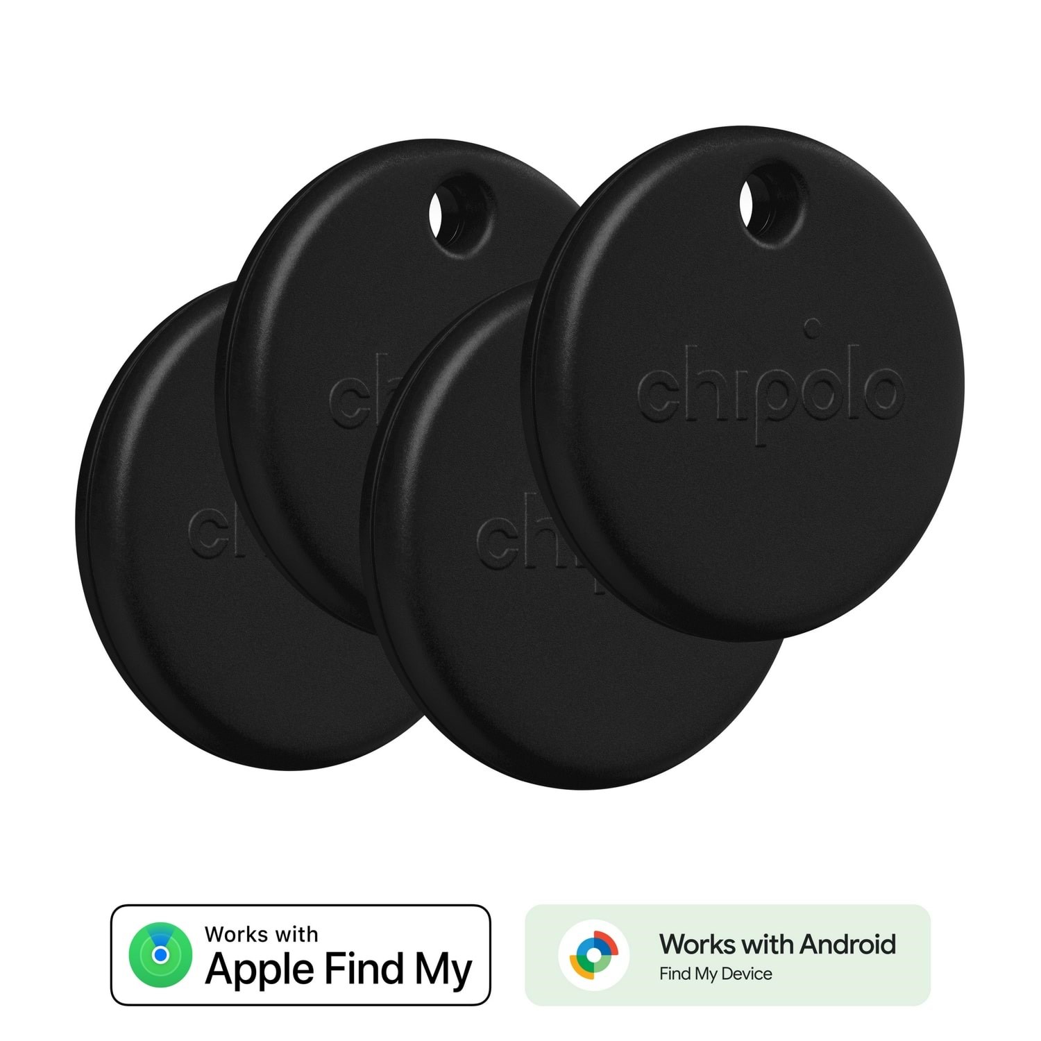 Chipolo Pop - Black (4-pack) - Handys Anderes Zubehoer Rws.0000007.000
