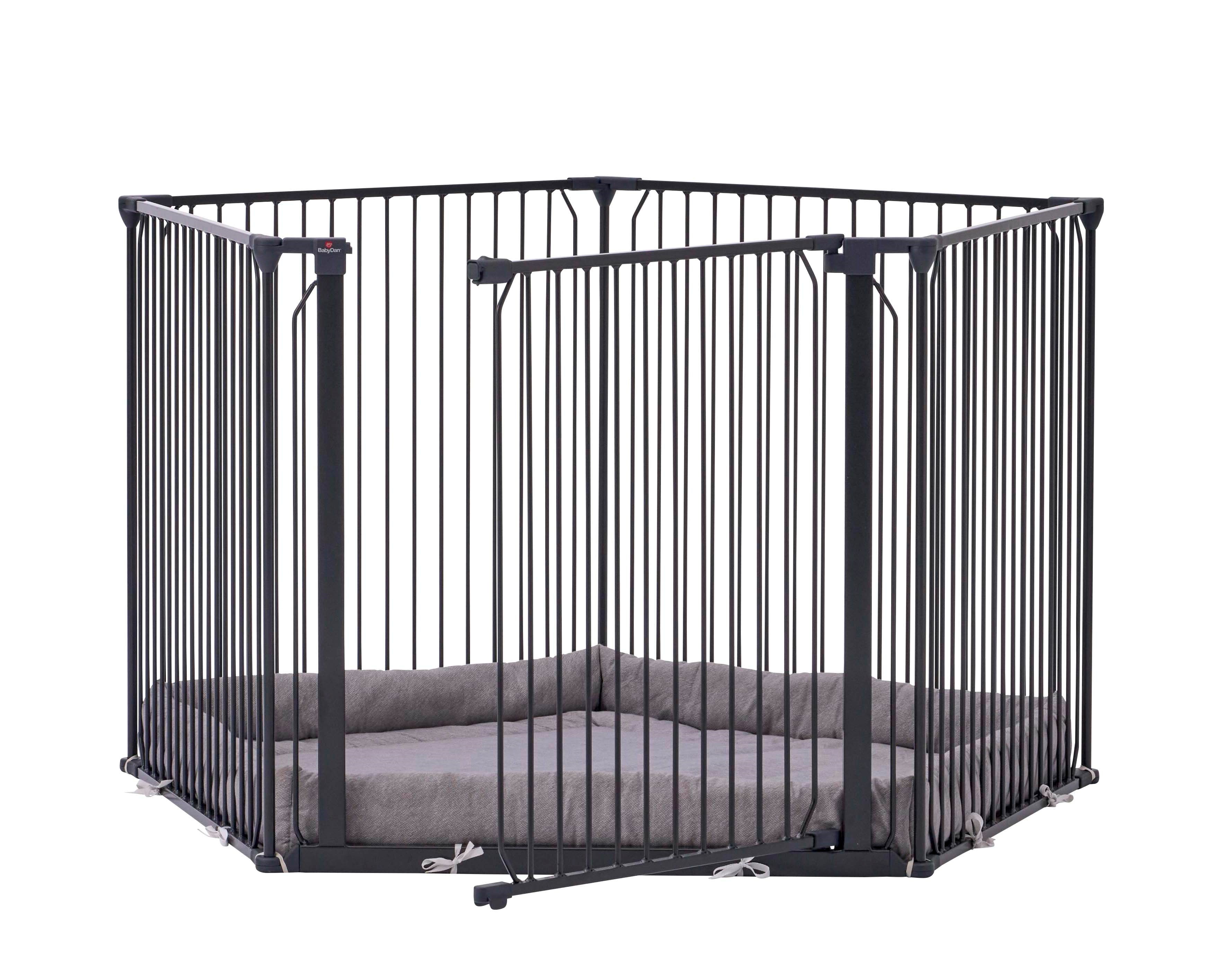 Babydan Combifit 5-sided Playpen Black - Babypflege