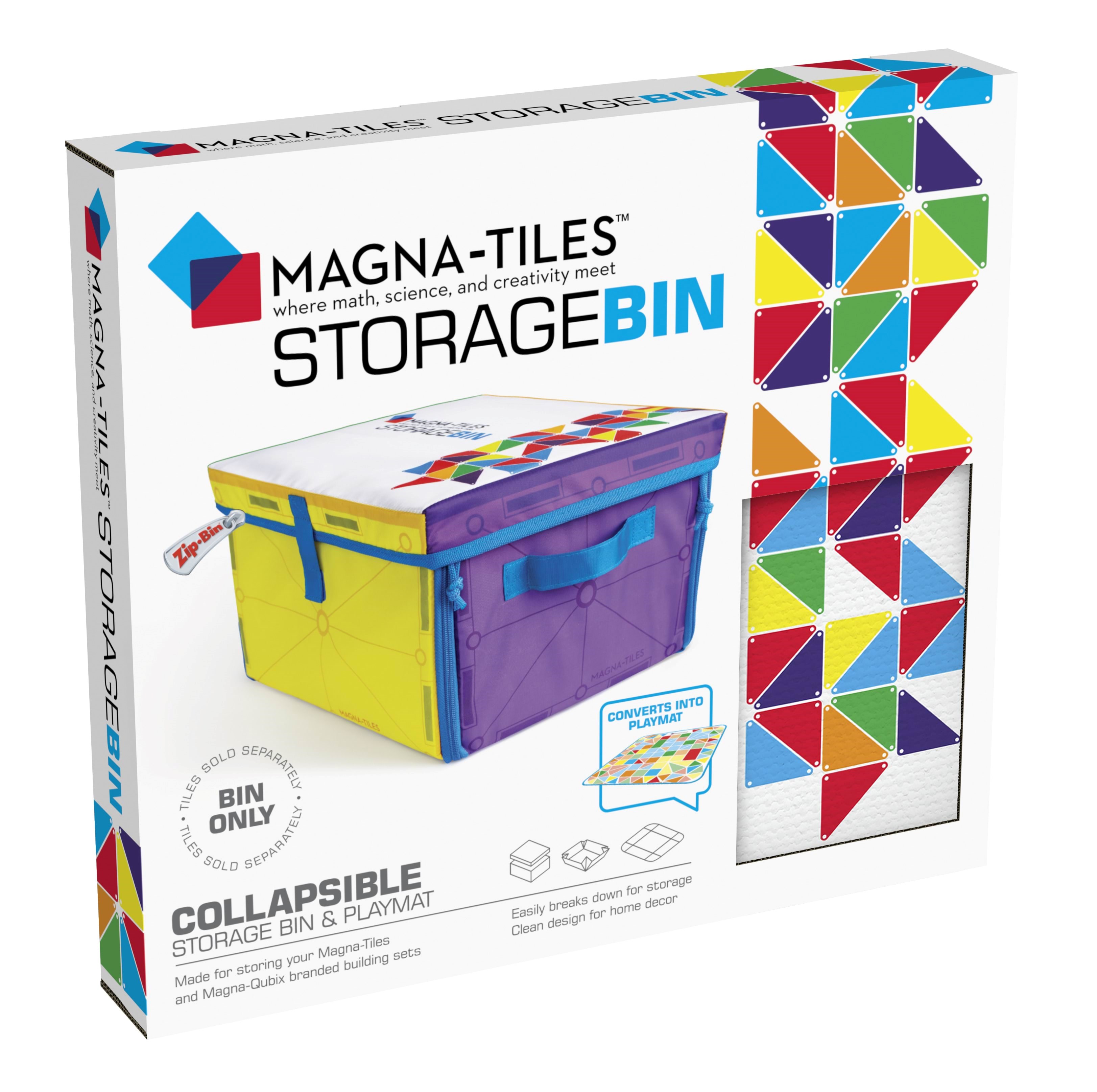 Magna-tiles Storage Bin & Interactive Play-mat - Bausets 90219