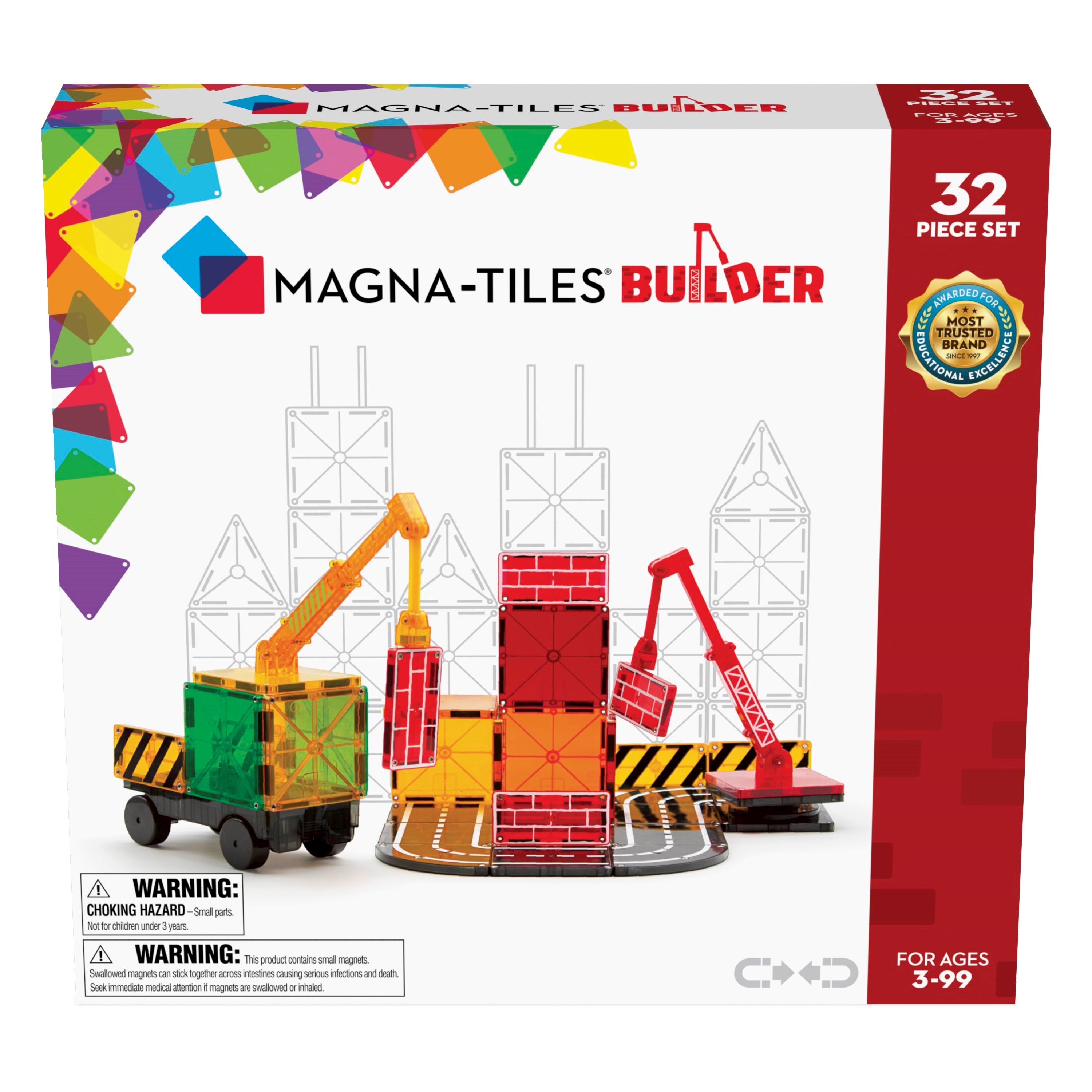 Magna-tiles Builder 32-piece Magnetic Building Set - Bausets 90226