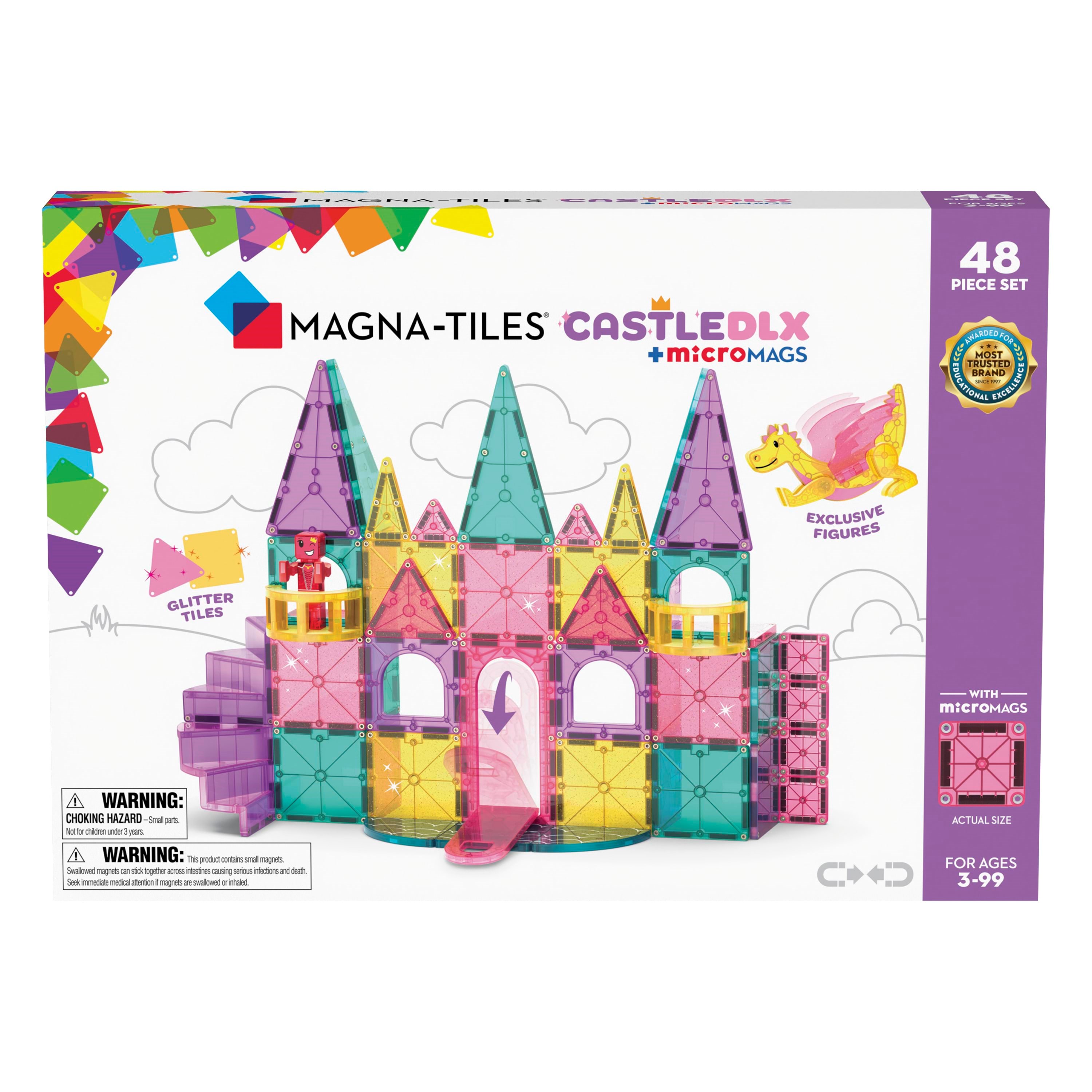 Magna-tiles Castle Deluxe 48 Pcs - Bausets