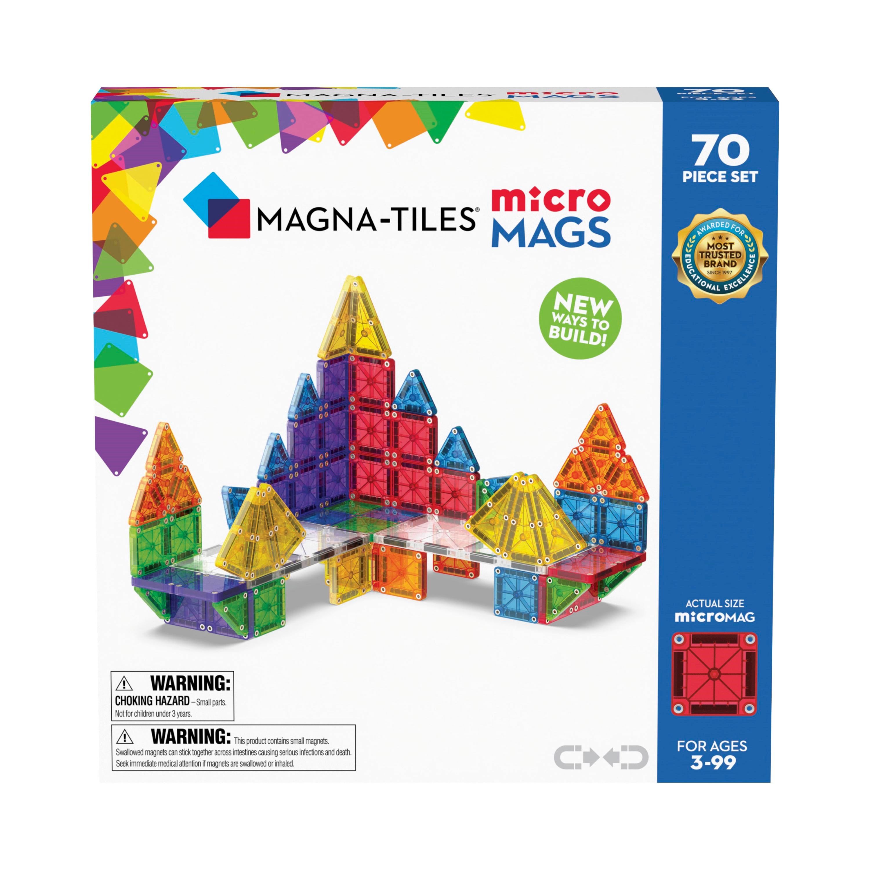 Magna-tiles Micromags Deluxe Set 70pcs - Bausets 90296