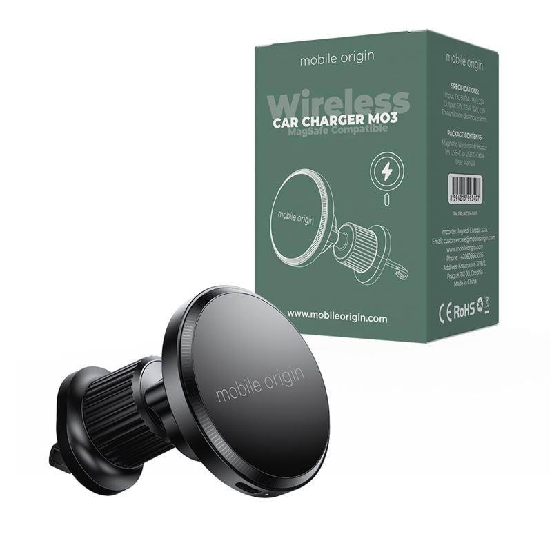 Mobile Origin Wireless Car Charger Ca3 - Magsafe Compatible - Handys Adapter Und Ladegeraete Frl-wcch-mo3