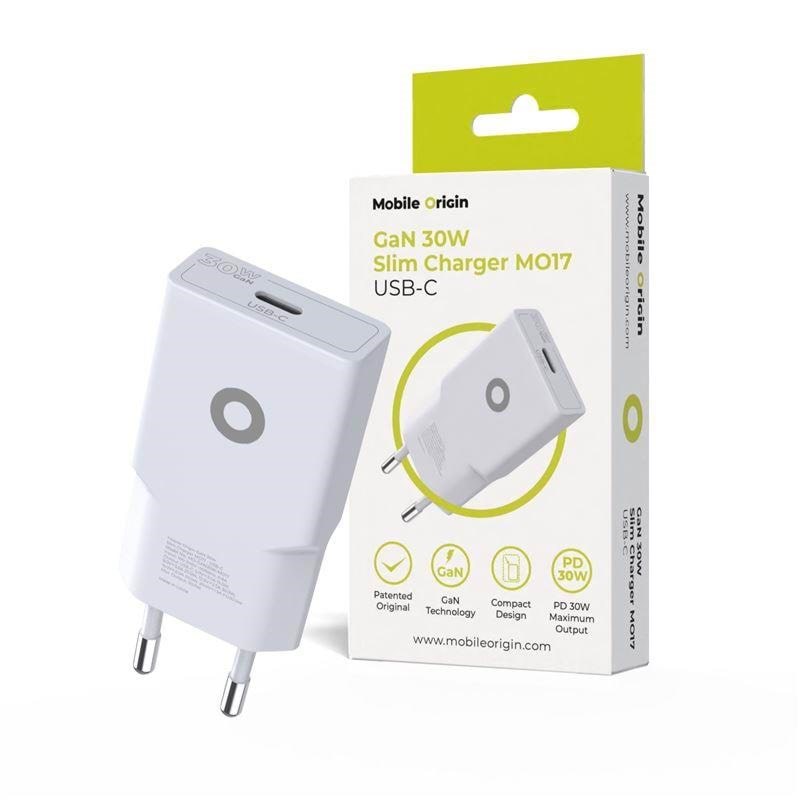Mobile Origin Gan 30w Slim Charger Tüv - Mo17 - Usb-c - Handys Adapter Und Ladegeraete Mo-gan30w-mo17