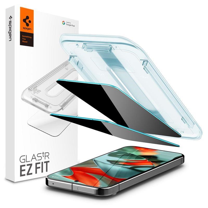 Spigen Glass tR EZ Fit (Privacy) 2 Pack - Google Pixel 10/9 Pro XL - Handys Schutzfolie