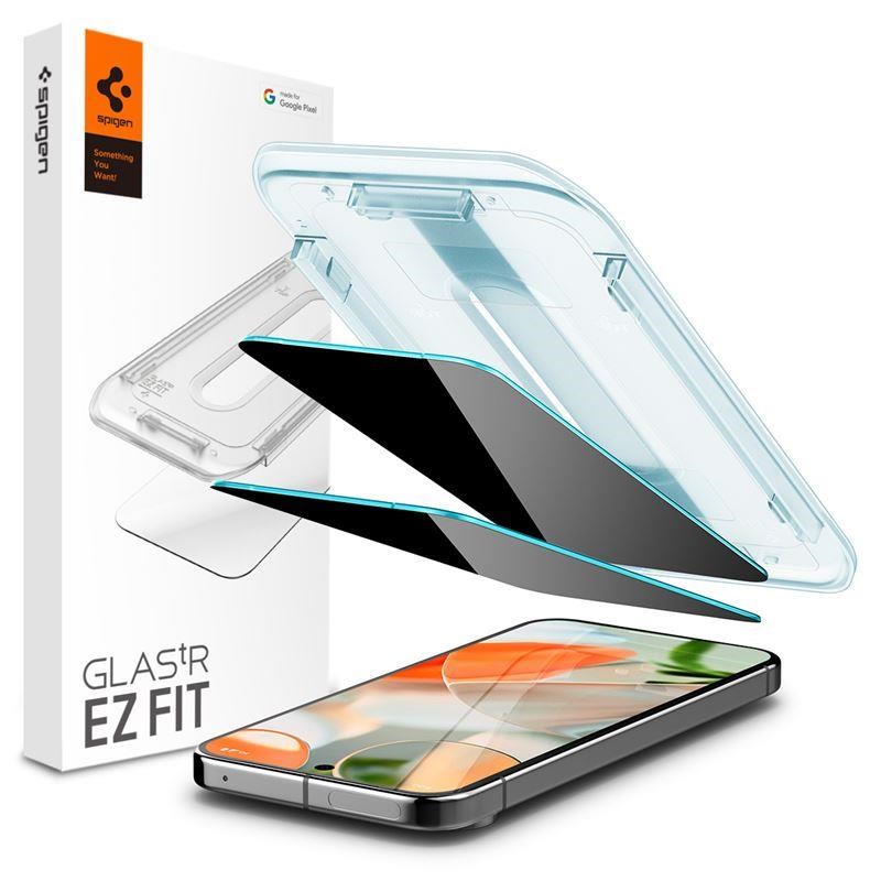Spigen Glass tR EZ Fit (Privacy) 2 Pack - Google Pixel 10/9 Pro/ Pixel 10/9 - Handys Schutzfolie Agl09312