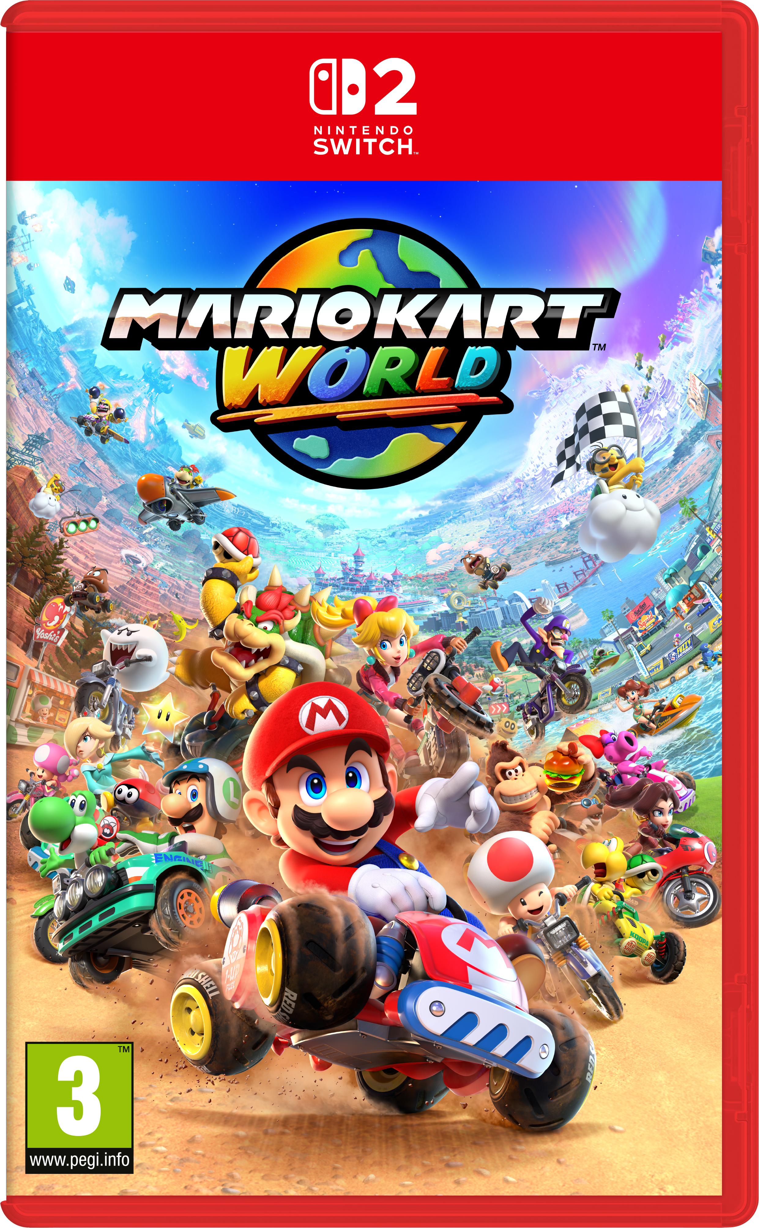 Mario Kart World - Nintendo Switch 2 - Rennspiel - Pegi 3 - Spiele 0045496312398