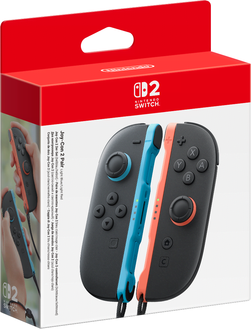 Nintendo Switch 2 Joy-con 2 Pair Light Blue/light Red - Wireless Controller - Nintendo Switch 2 - Gaming Zubehoer
