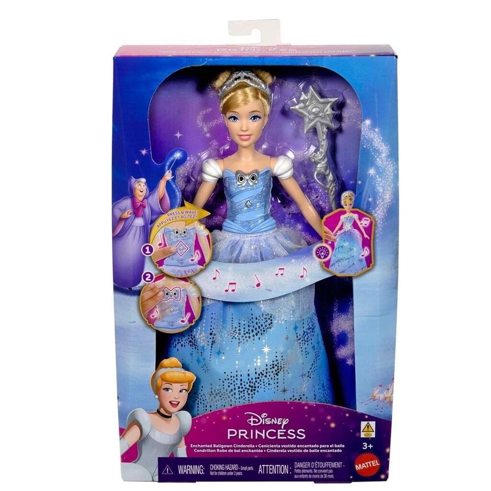 Disney Princess Enchanted Ballgown Cinderella With Lights And Sounds - Dolls Accessories