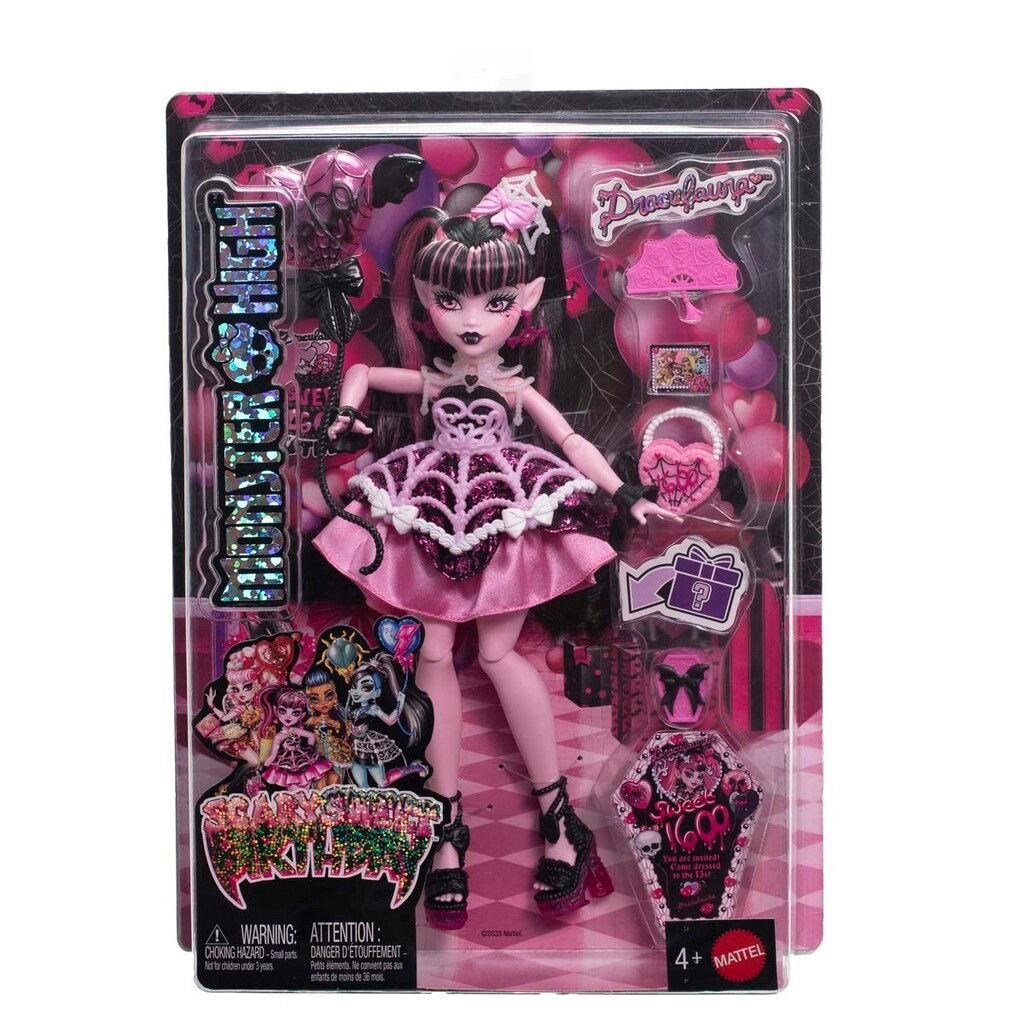 Monster High Scary Sweet Birthday Draculaura Doll - Dolls Accessories Jbg74
