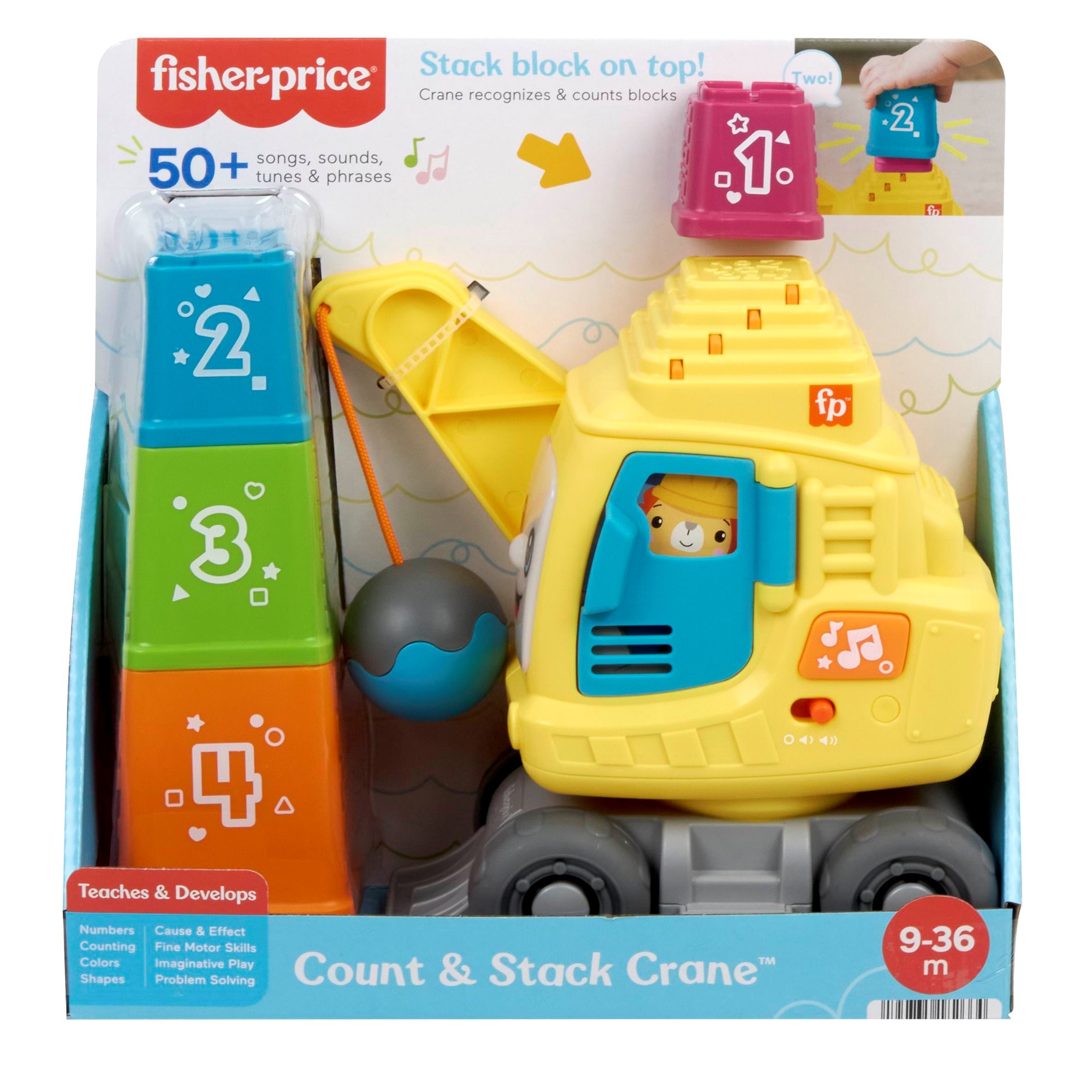 Fisher Price Count & Stack Crane - Baby Spielzeug 972-2502