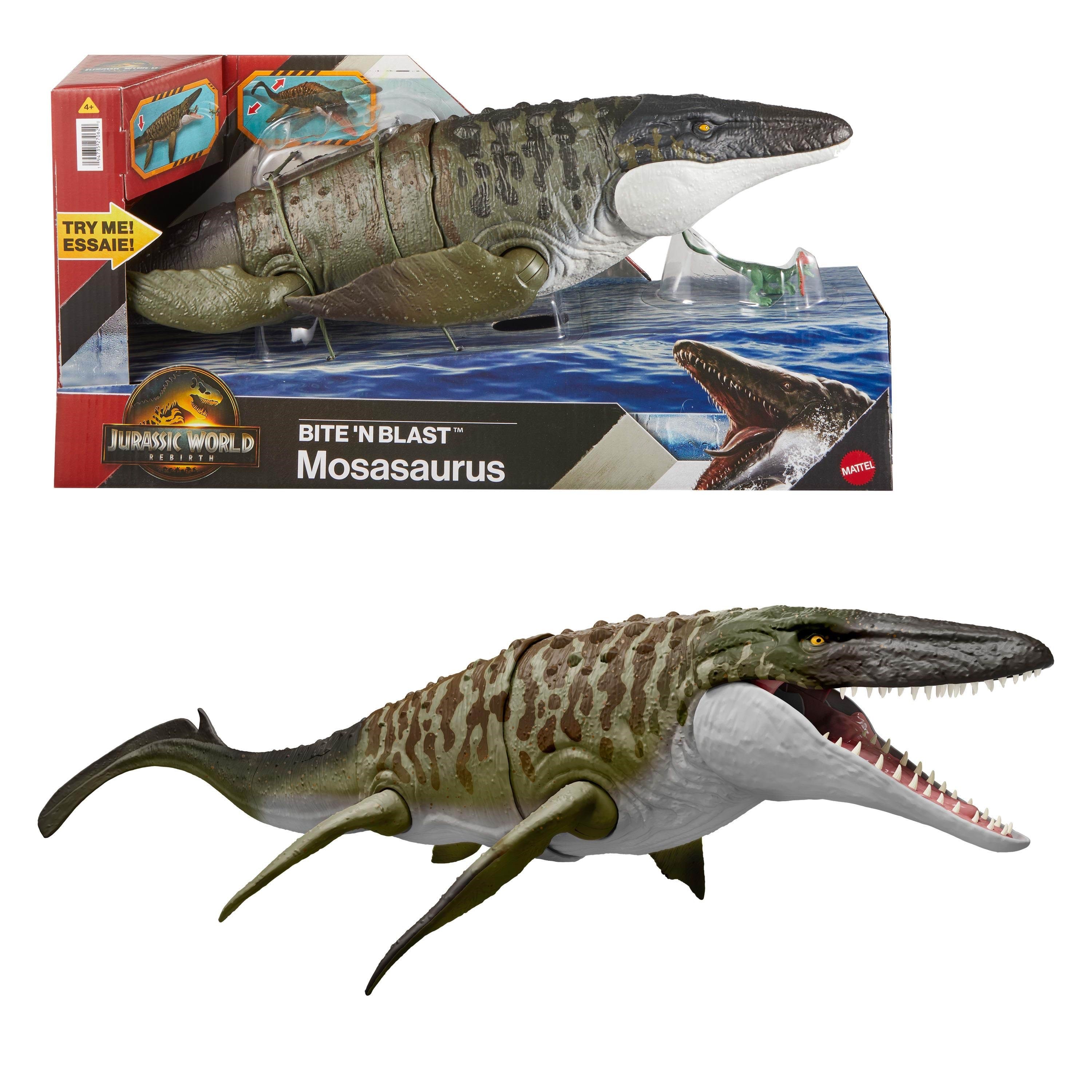 Jurassic World Rebirth Bite & Blast Mosasaurus - Figuren Jch00