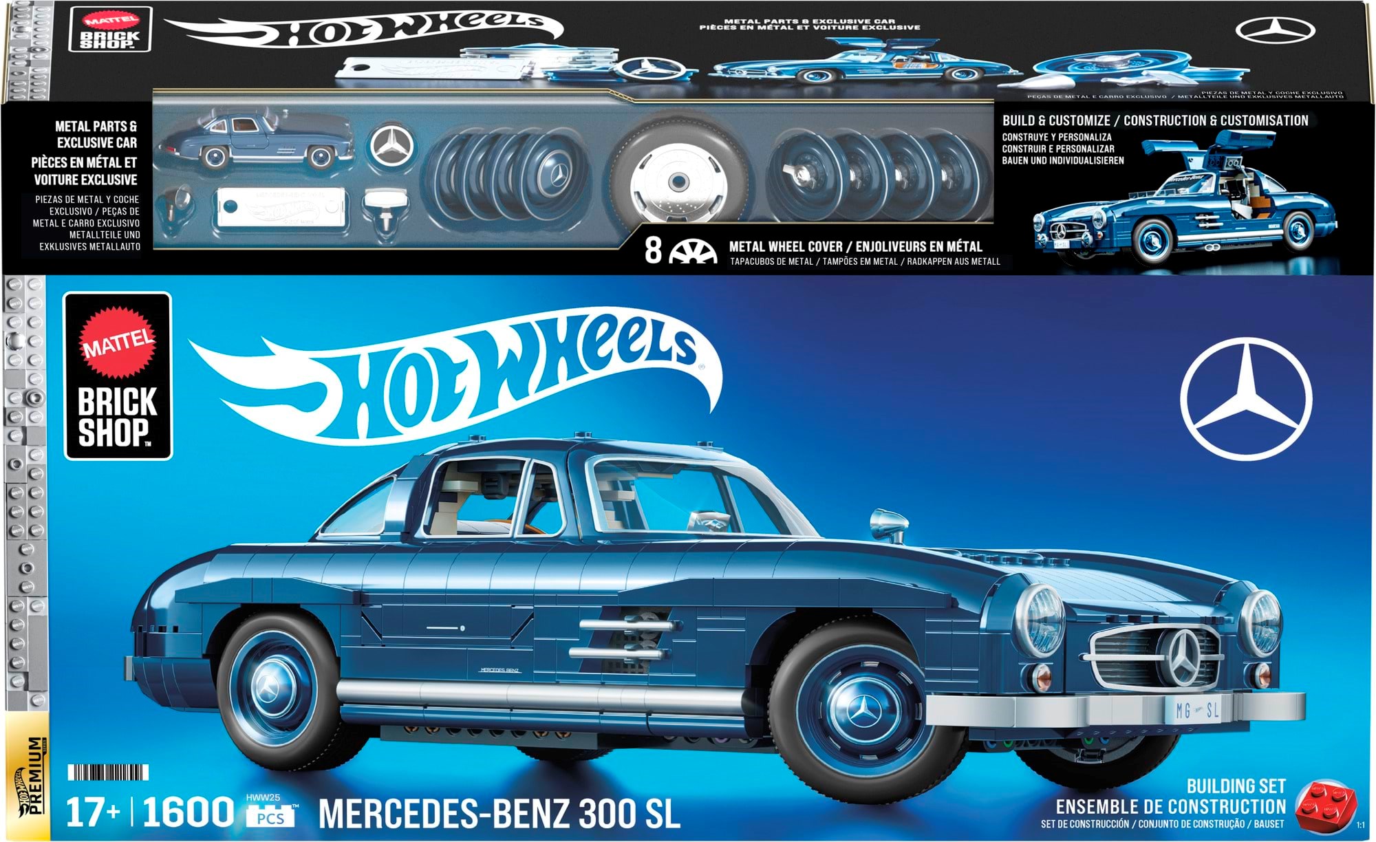 Hot Wheels Brick Shop Premium Series Mercedes-benz SL - Modellbau 965-2574