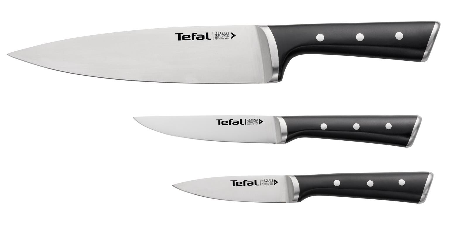 Tefal Ice Force Set 3pcs Pairing- Utility- Chef Knife - Tischgedeck K2323s74