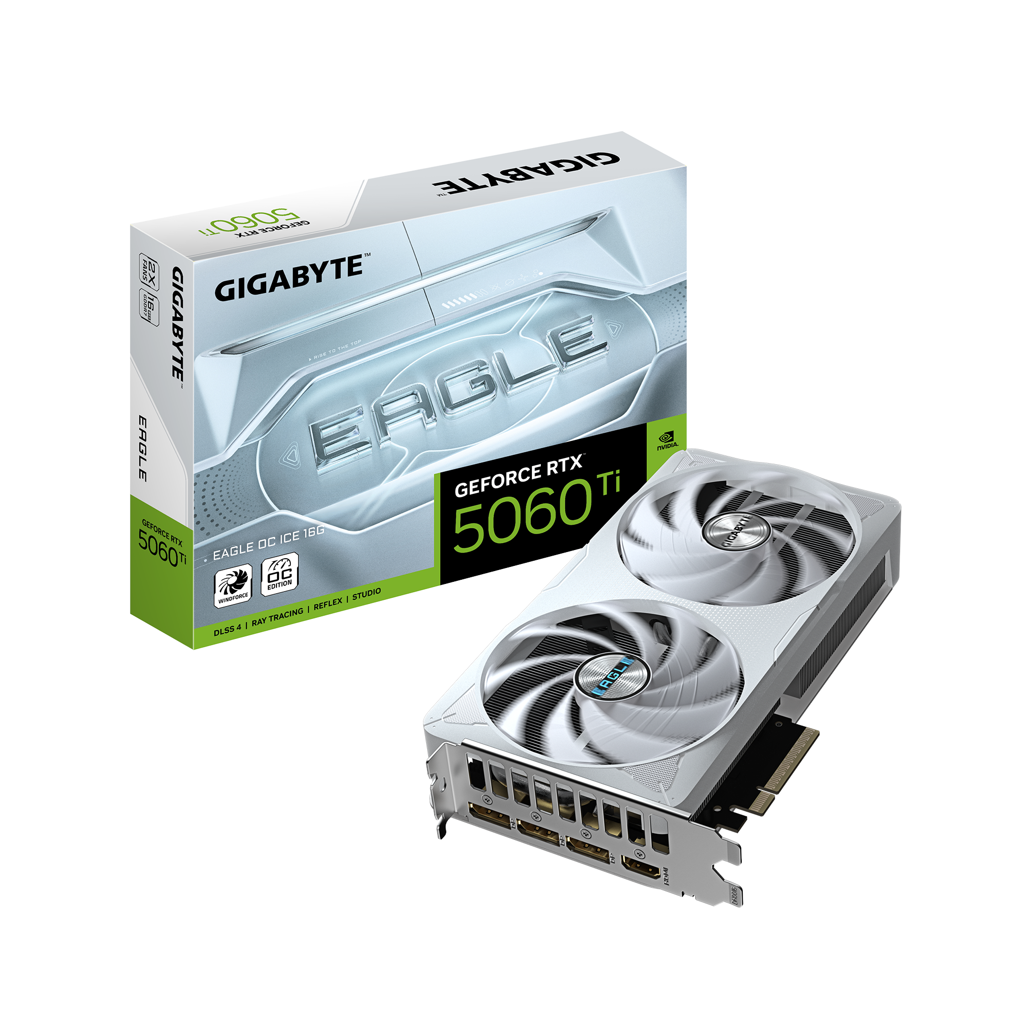 Gigabyte Geforce Rtx 5060 Ti Eagle OC Ice - 16gb Gddr7 Ram - Grafikkarte