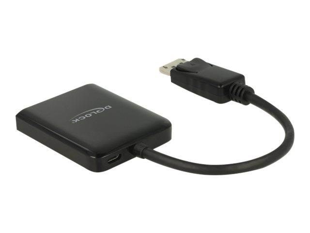 Delock Displayport 1.4 Splitter 1 x Displayport to 2 x Displayport Mst - Video Audio Switcher