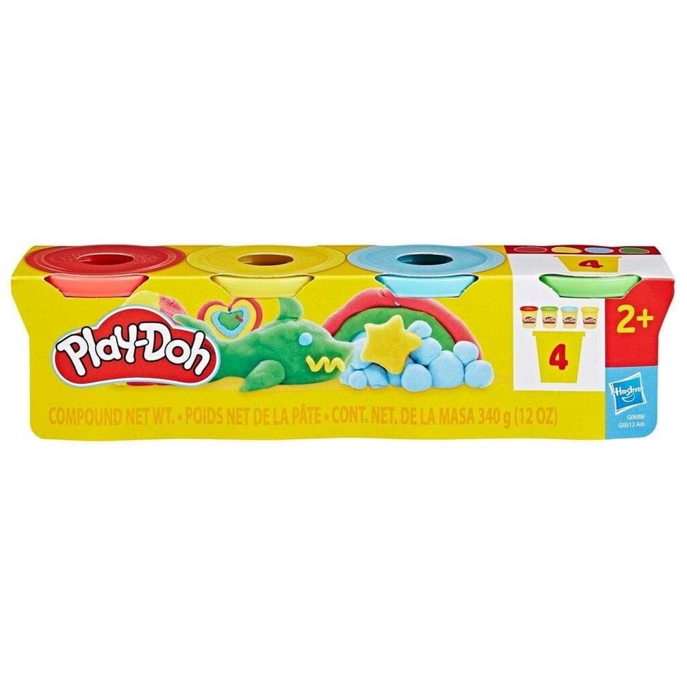 Play-doh Classic 4 Pack Solid 340g - Bausets 348-0688