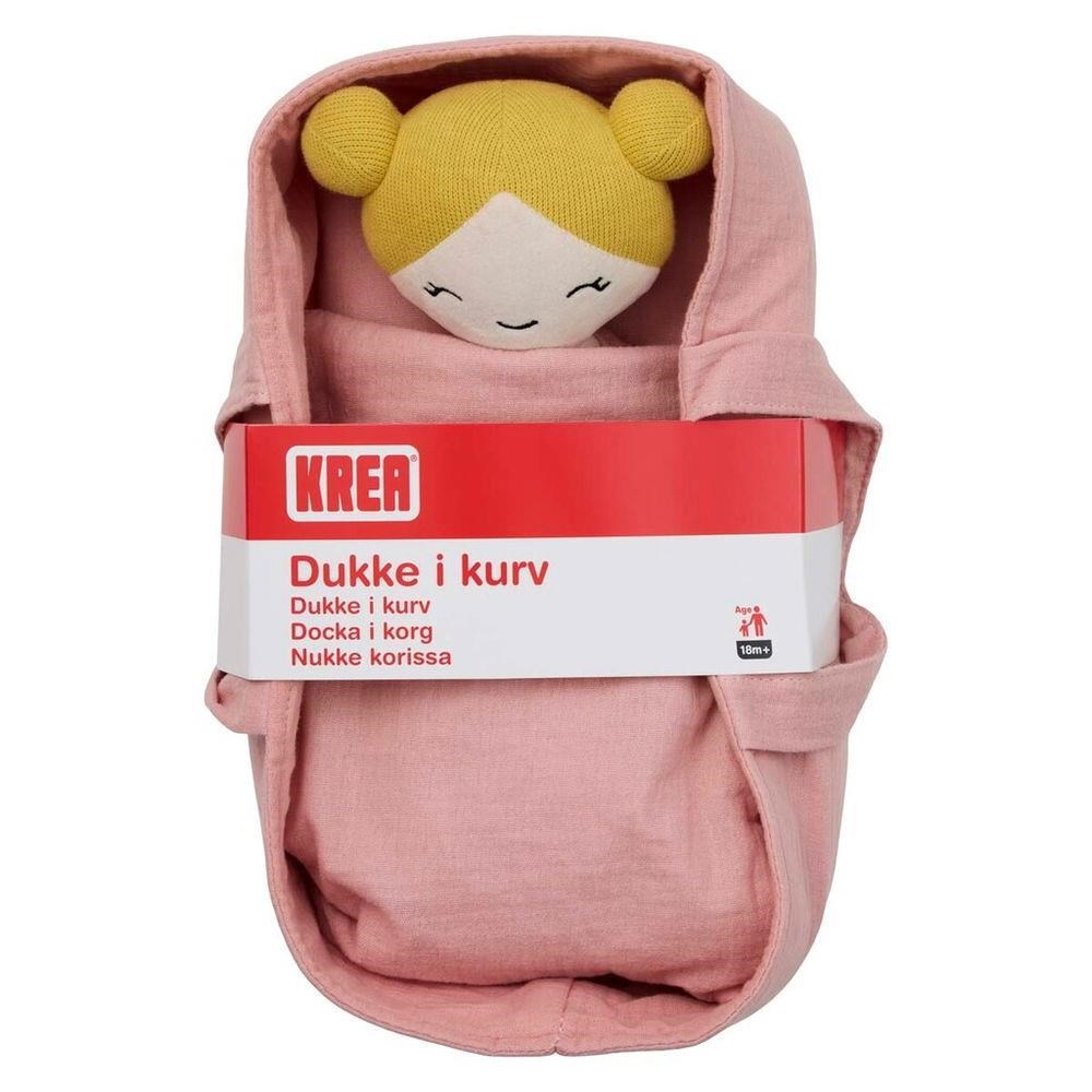 Krea Doll In Basket - Dolls Accessories 36-2038
