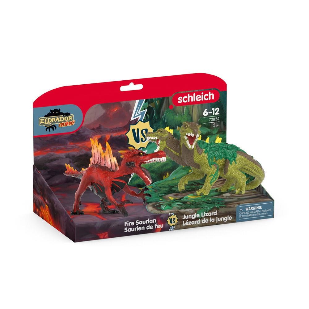 Schleich Feuer-saurier vs. Dschungel-echse 70834