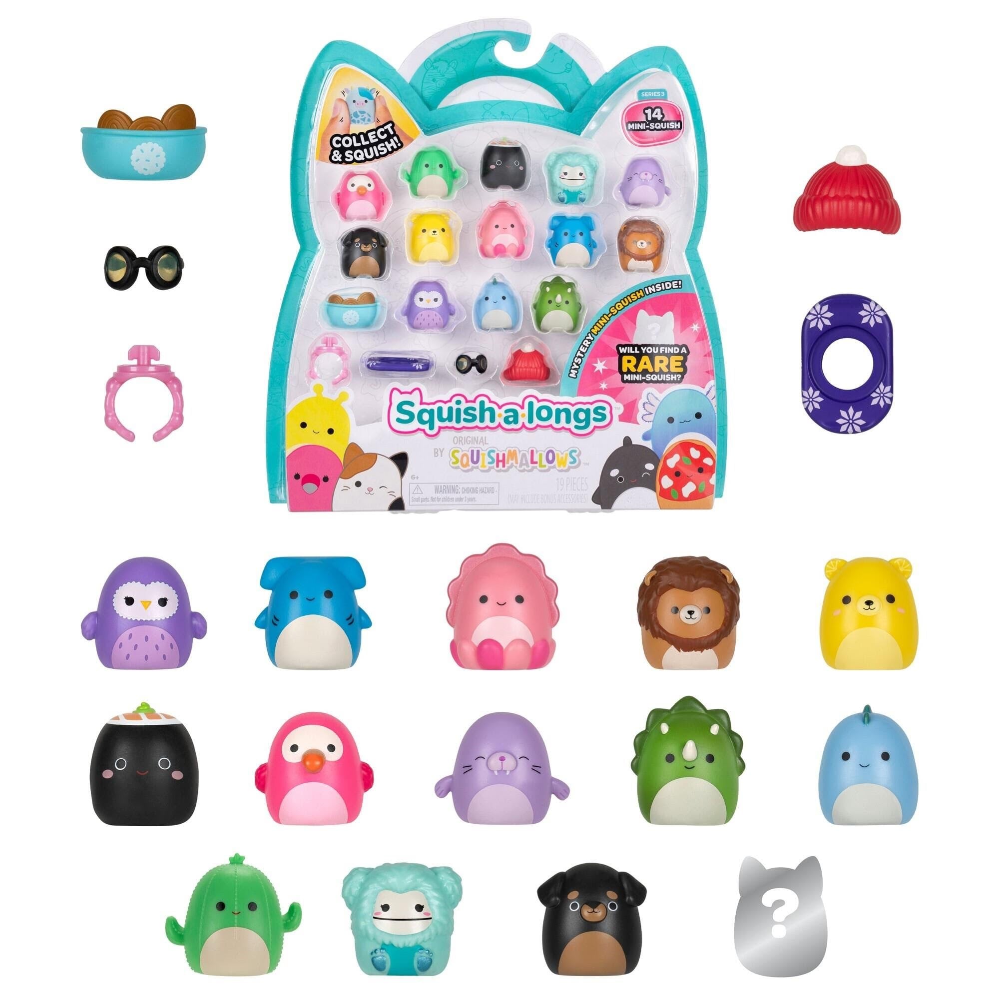 Squishalongs 2.5 cm 14 Pack Style 2 S3 - Figuren